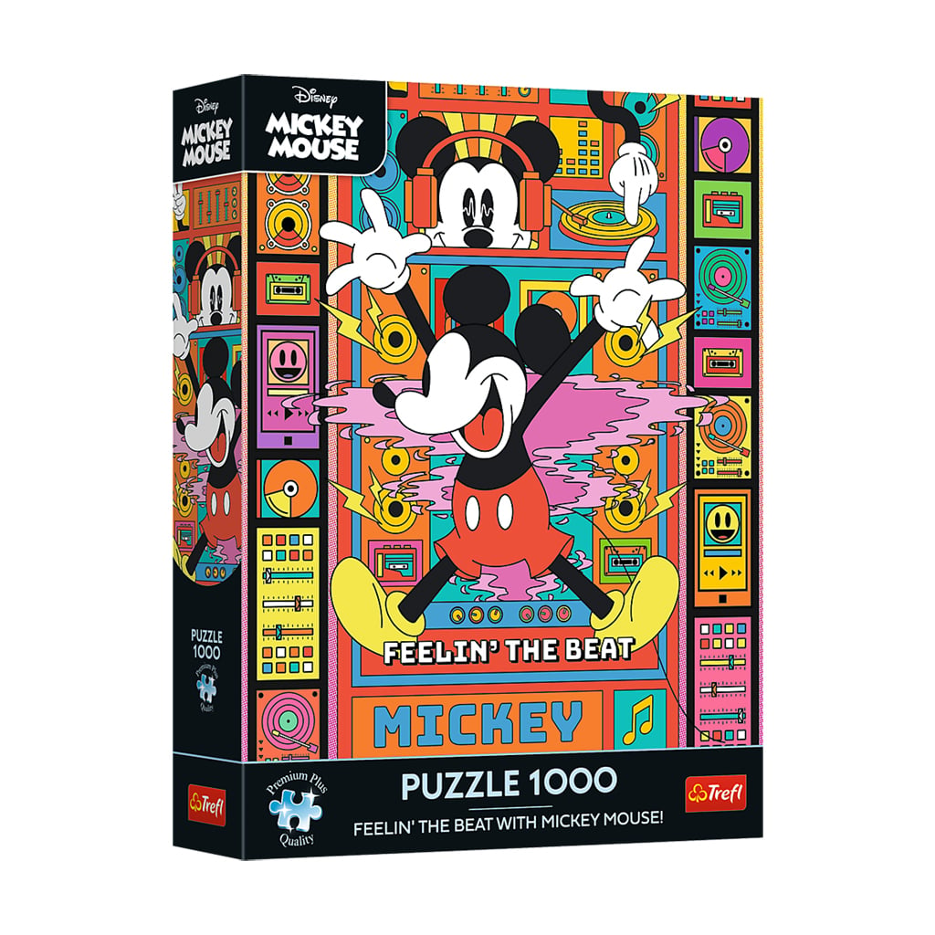 Пазли Trefl Premium Plus Mickey & Friends Відчуй ритм з Міккі Маусом, від 12 років, 1000 елементів (21421)