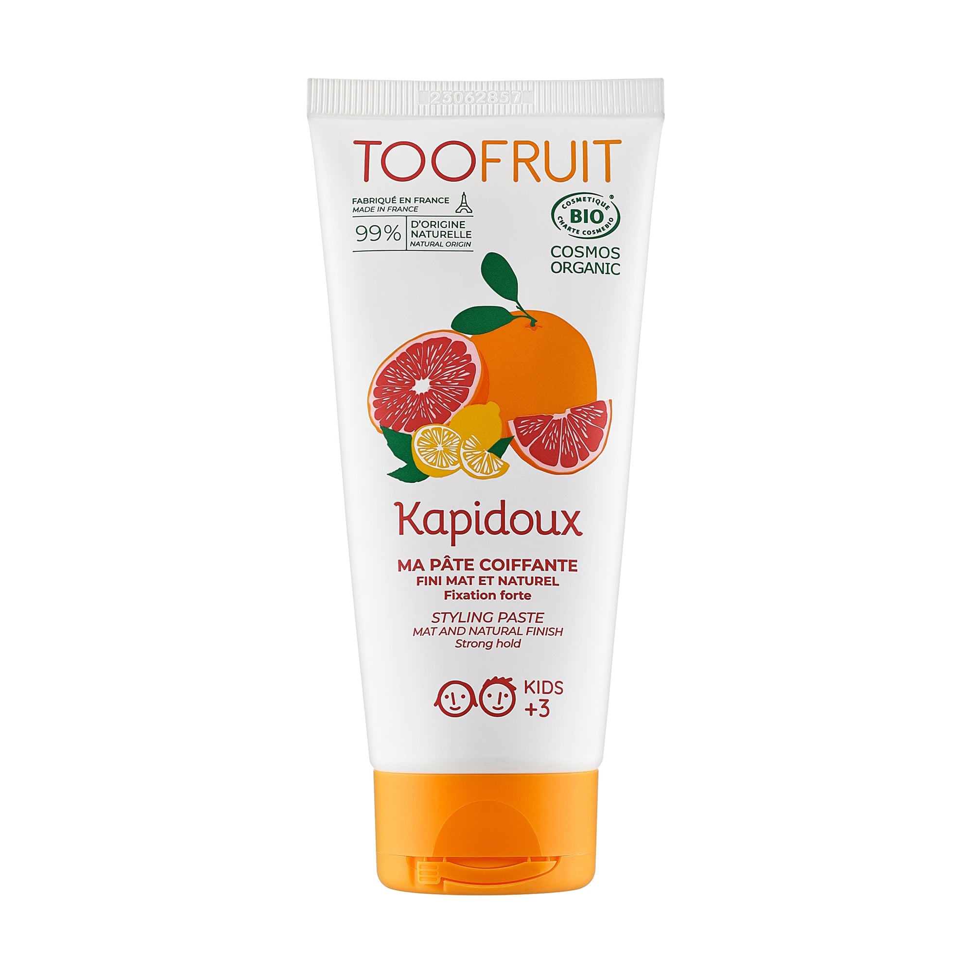 Паста для укладання волосся TOOFRUIT Kapidoux Грейпфрут та лимон, 100 мл