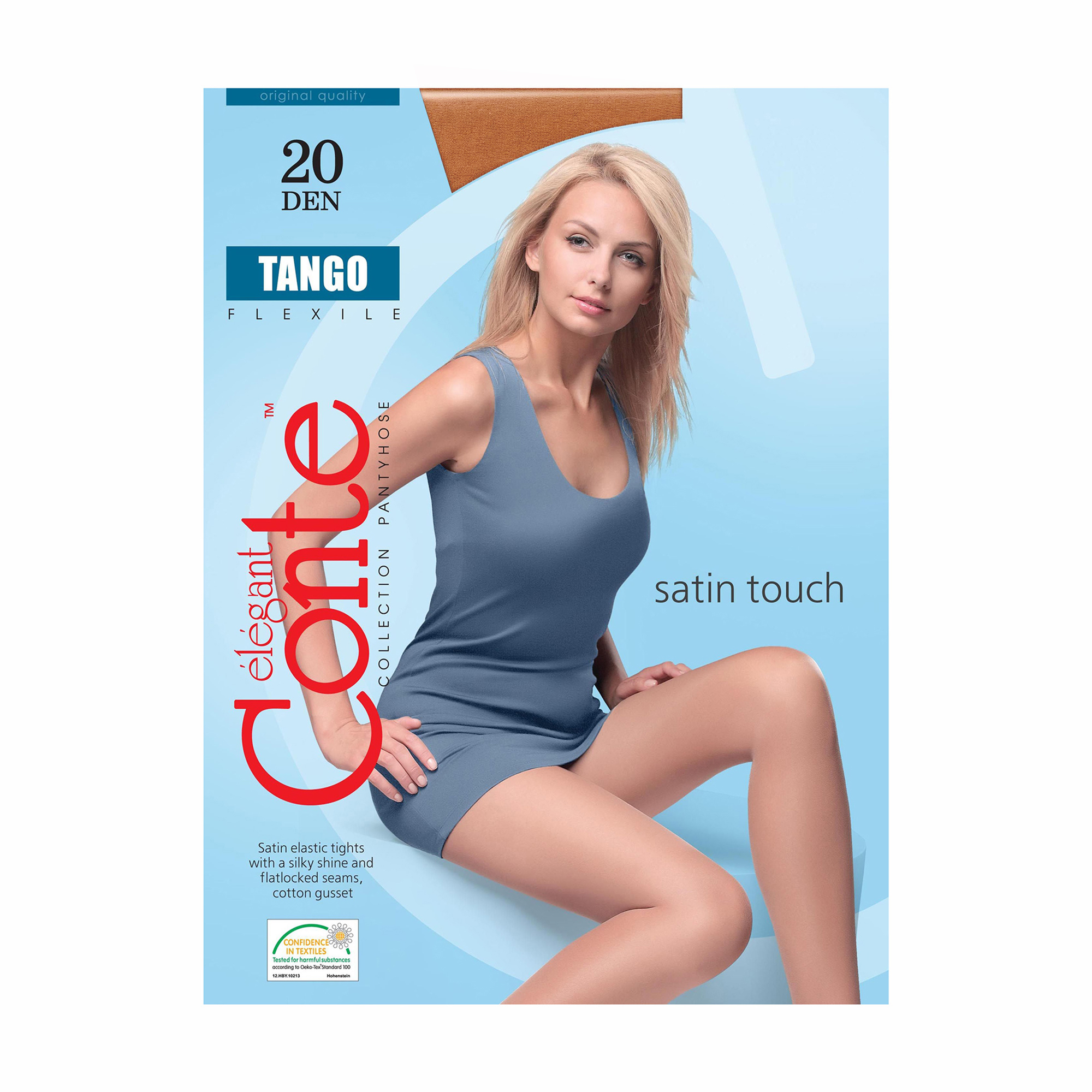 

Колготки жіночі Conte elegant Tango класичні, без шортиків, 20 DEN, Shade, розмір 5