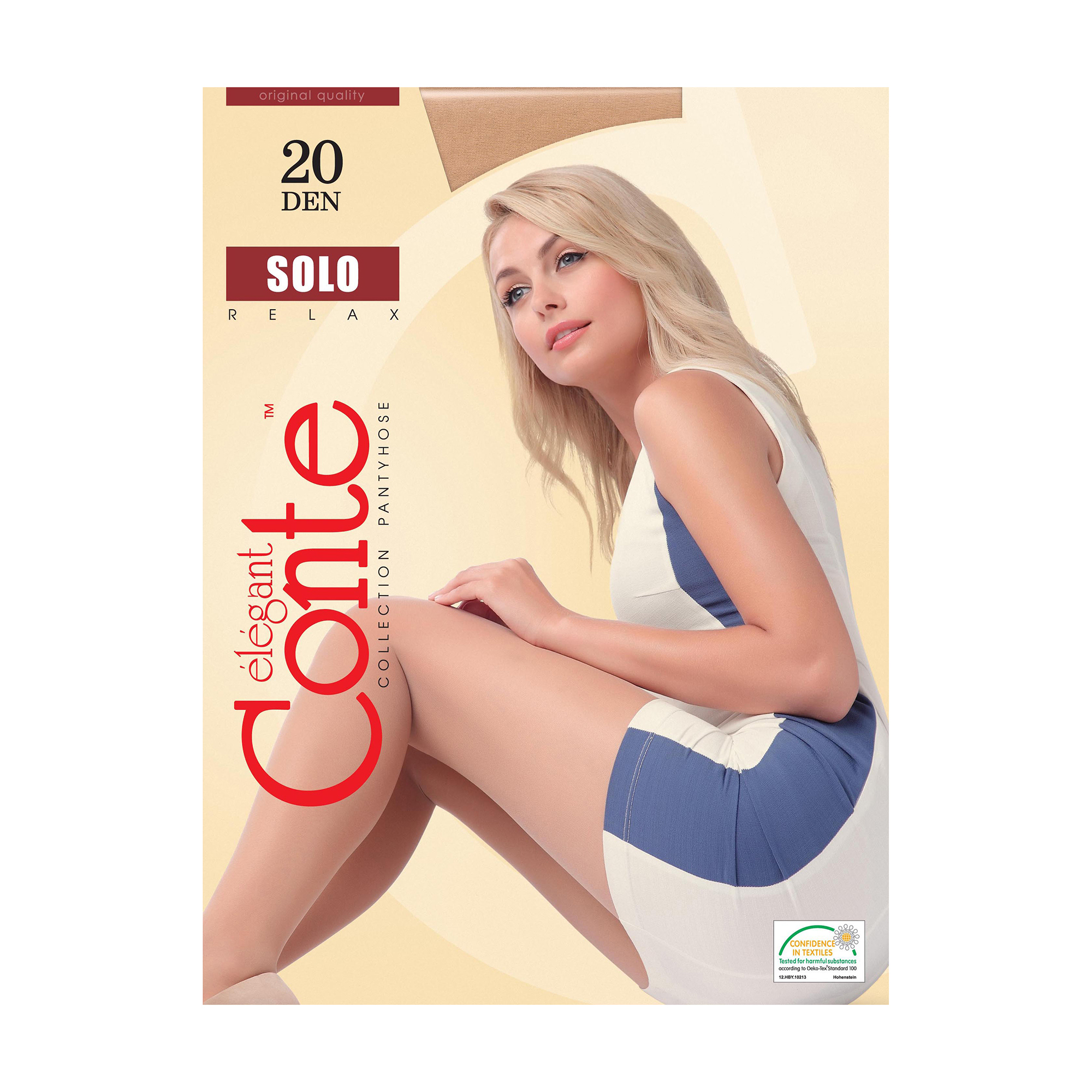 

Колготки жіночі з шортиками Conte elegant Solo 20 DEN, Nero, розмір 2
