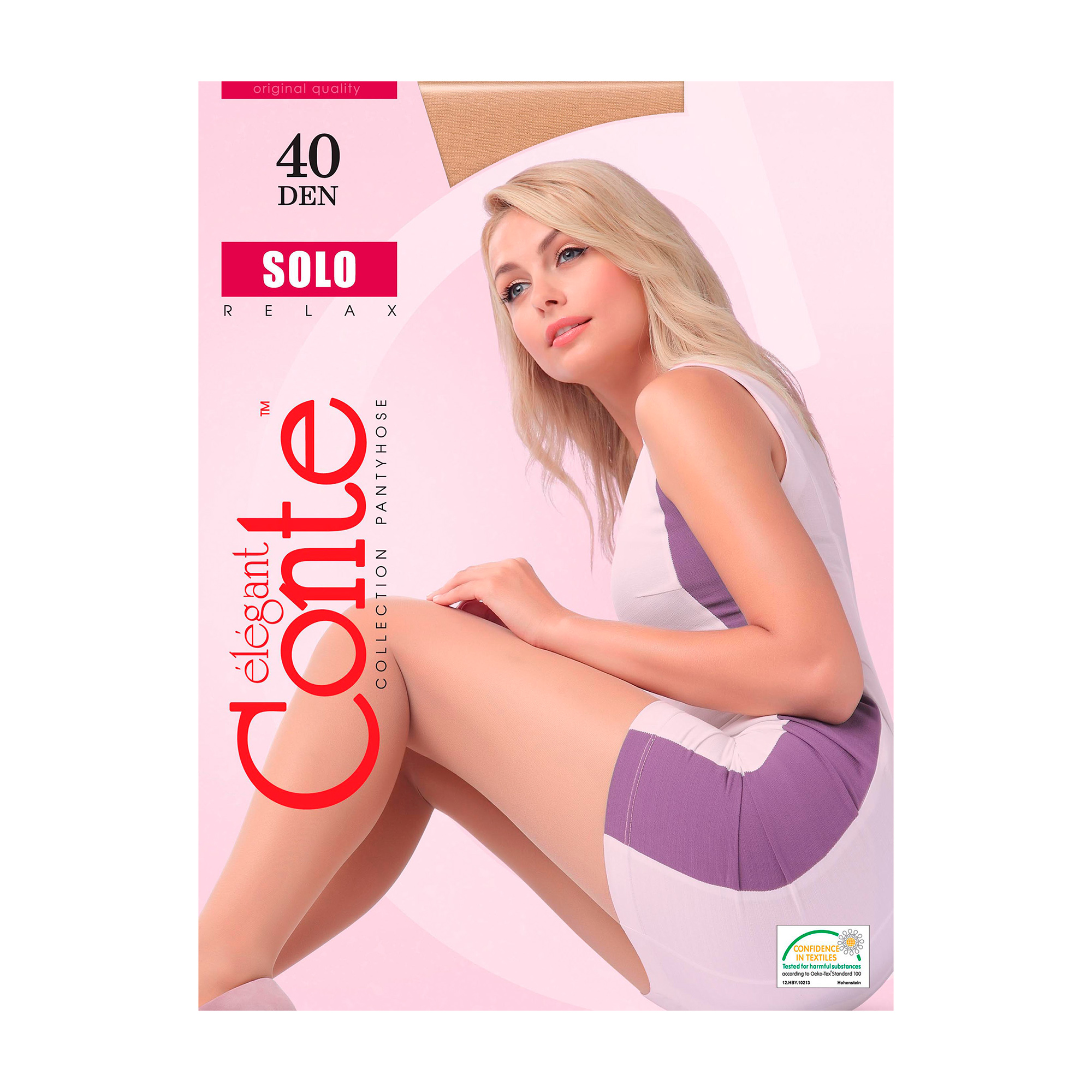 

Колготки жіночі Conte elegant Solo з шортиками, 40 DEN, Shade, розмір 5