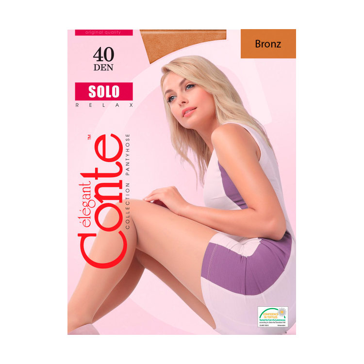 

Колготки жіночі Conte elegant Solo з шортиками, 40 DEN, Bronz, розмір 6