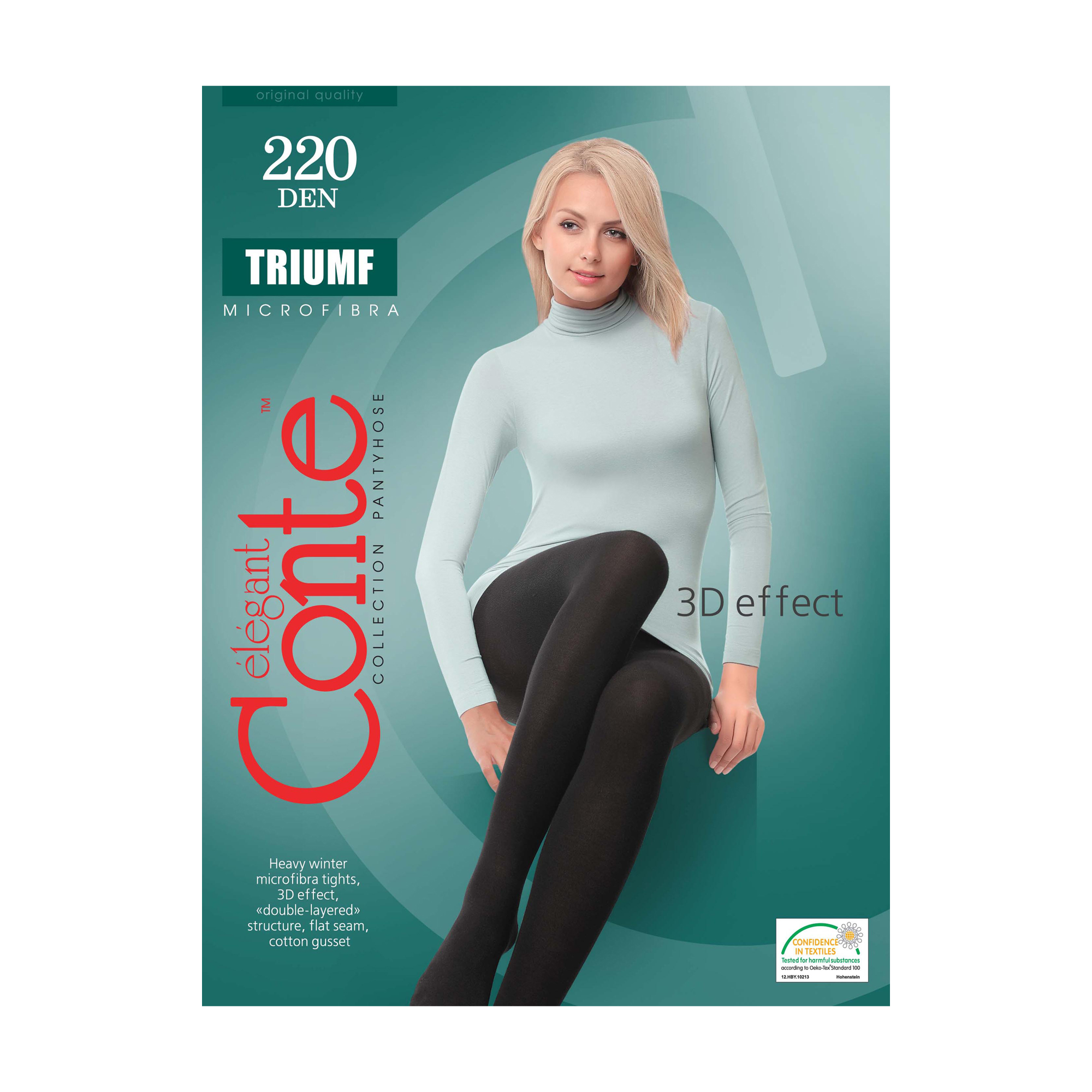 

Колготки Жіночі Conte Elegant TRIUMF 220 ДЕН Nero р.6