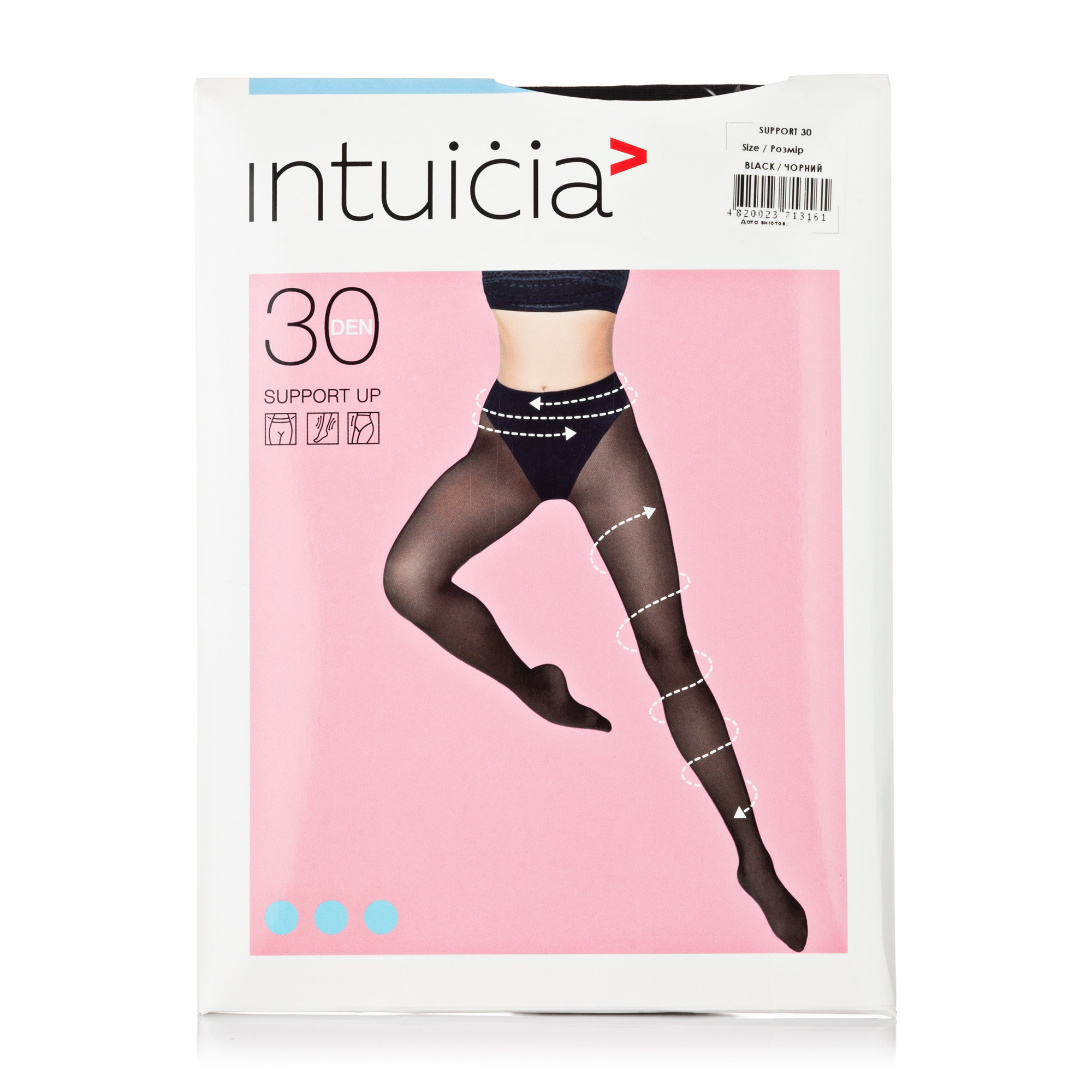 

Колготки жіночі Intuicia SUPPORT 30 ДЕН чорний 3 р.