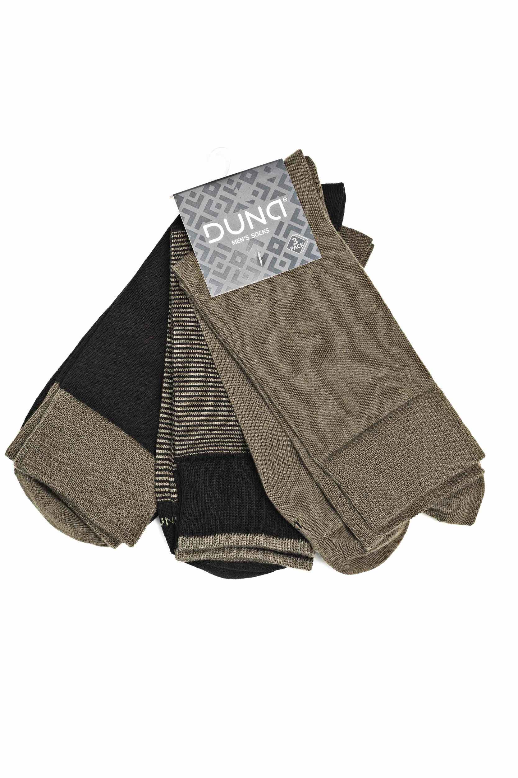 

Шкарпетки чоловічі Duna 3 шт 1060 хакі р.27-29