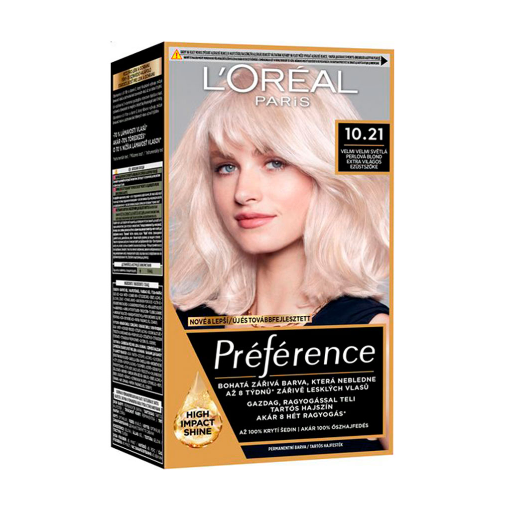 

Стійка фарба для волосся L'Oreal Paris Preference 10.21, 174 мл