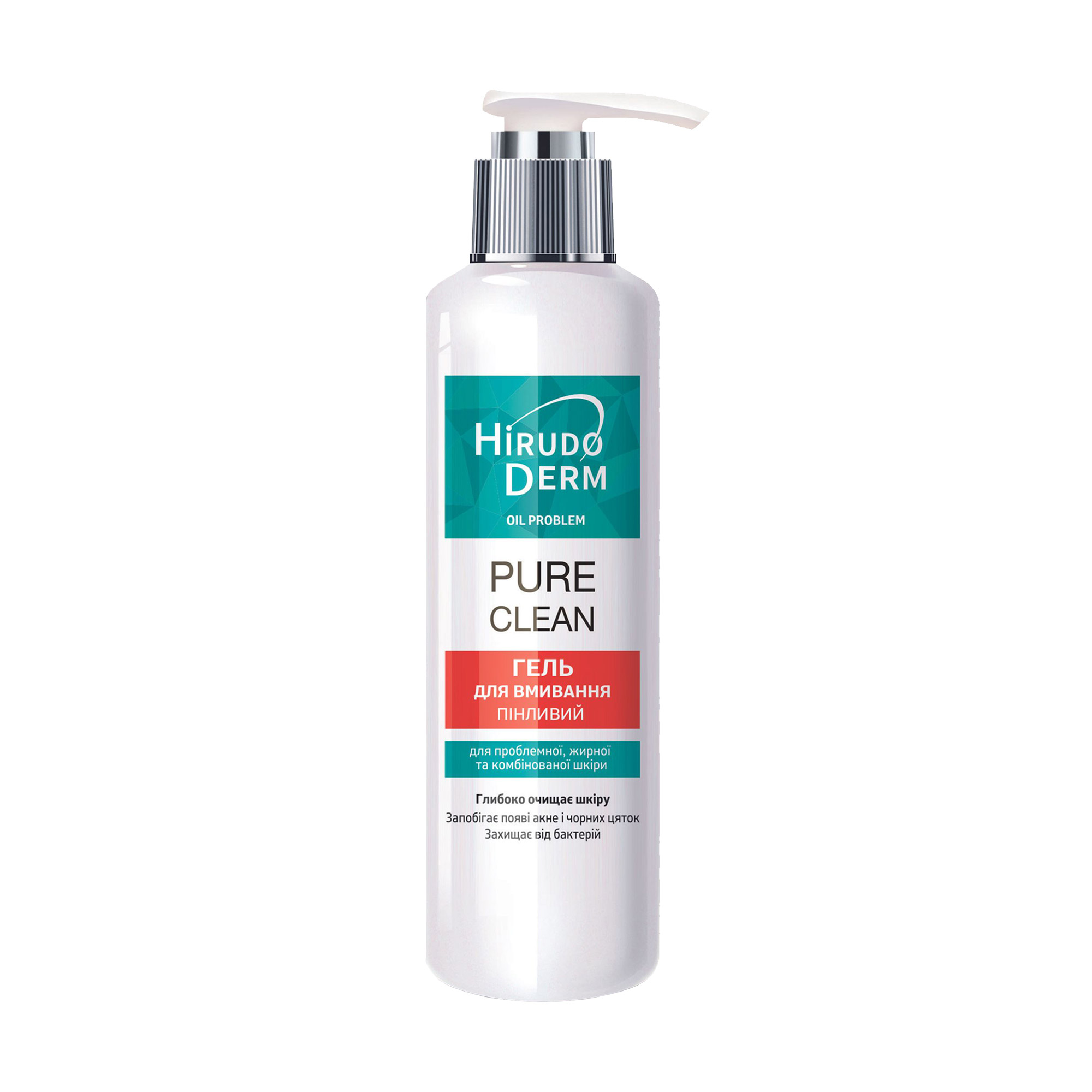 

Уцінка! Пінистий гель для вмивання Hirudo Derm Oil Problem Pure Clean, 180 мл