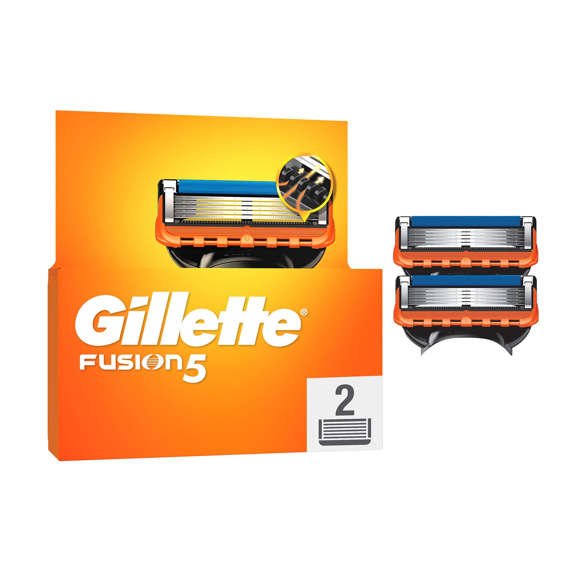 

Змінні картриджі для гоління чоловічі (леза) Gillette Fusion5, 2 шт