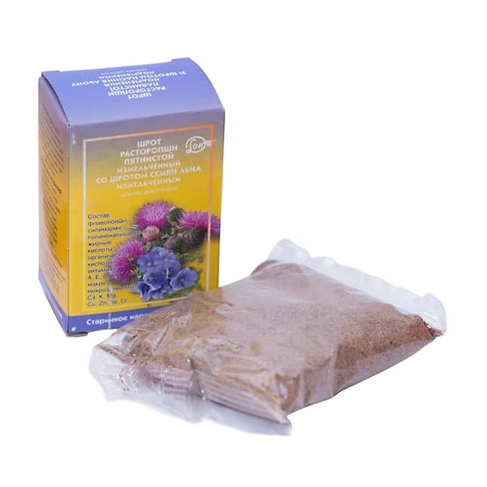 

Шрот розторопші плямистої зі шротом насіння льону Дон в порошку, 100 г