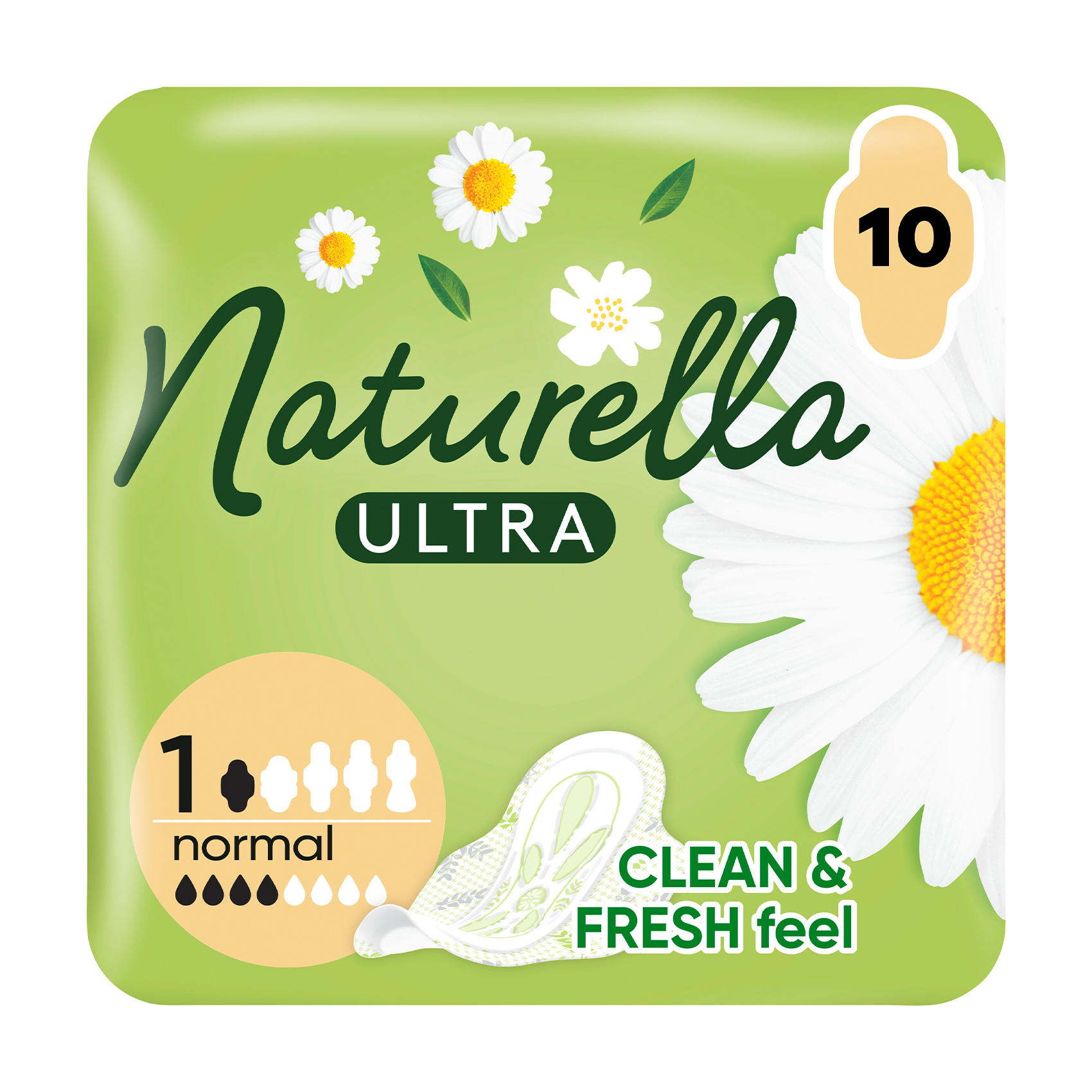 

Гігієнічні прокладки NATURELLA Ultra Normal розмір 1, 10 шт