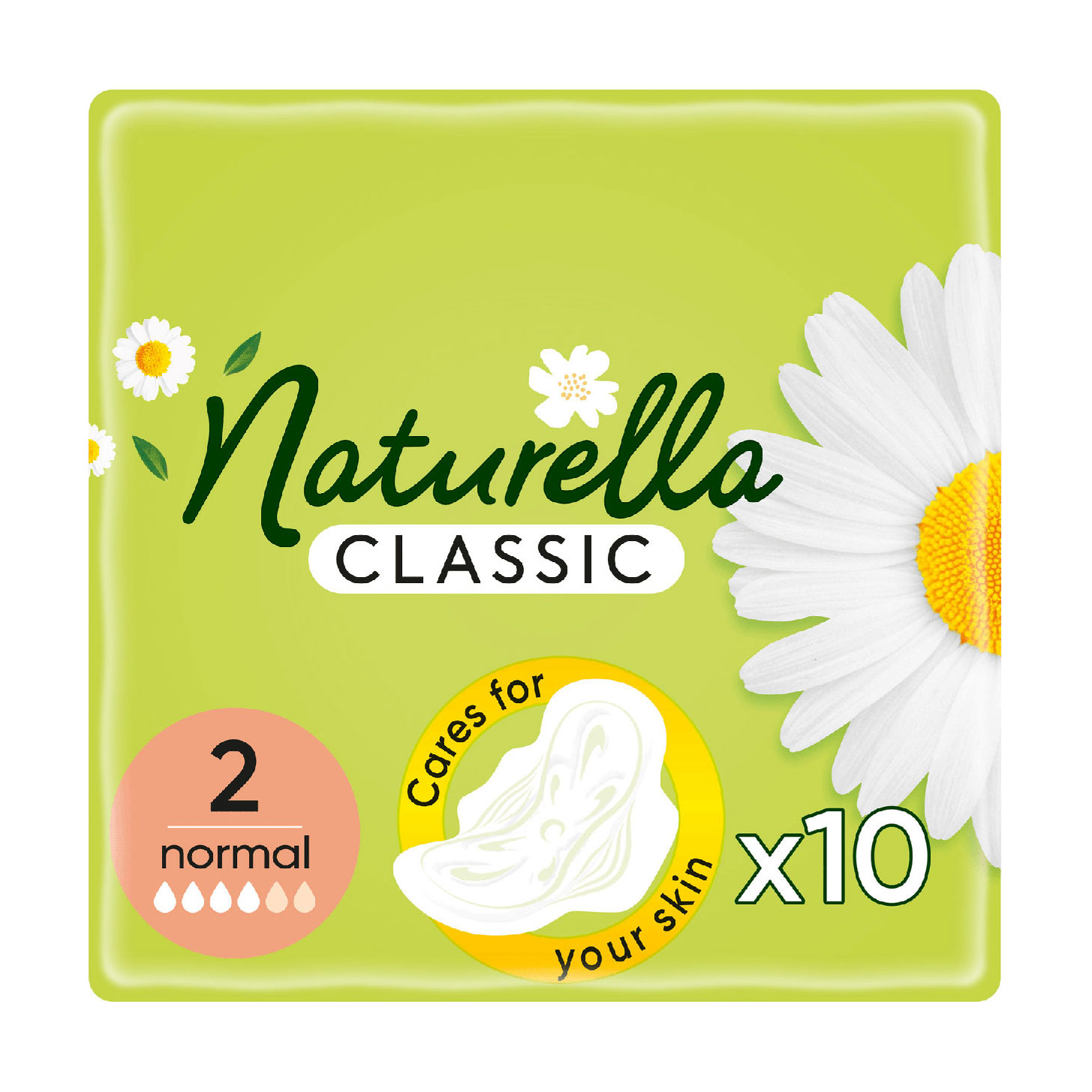 

Гігієнічні прокладки для критичних днів NATURELLA Classic Normal, 10 шт