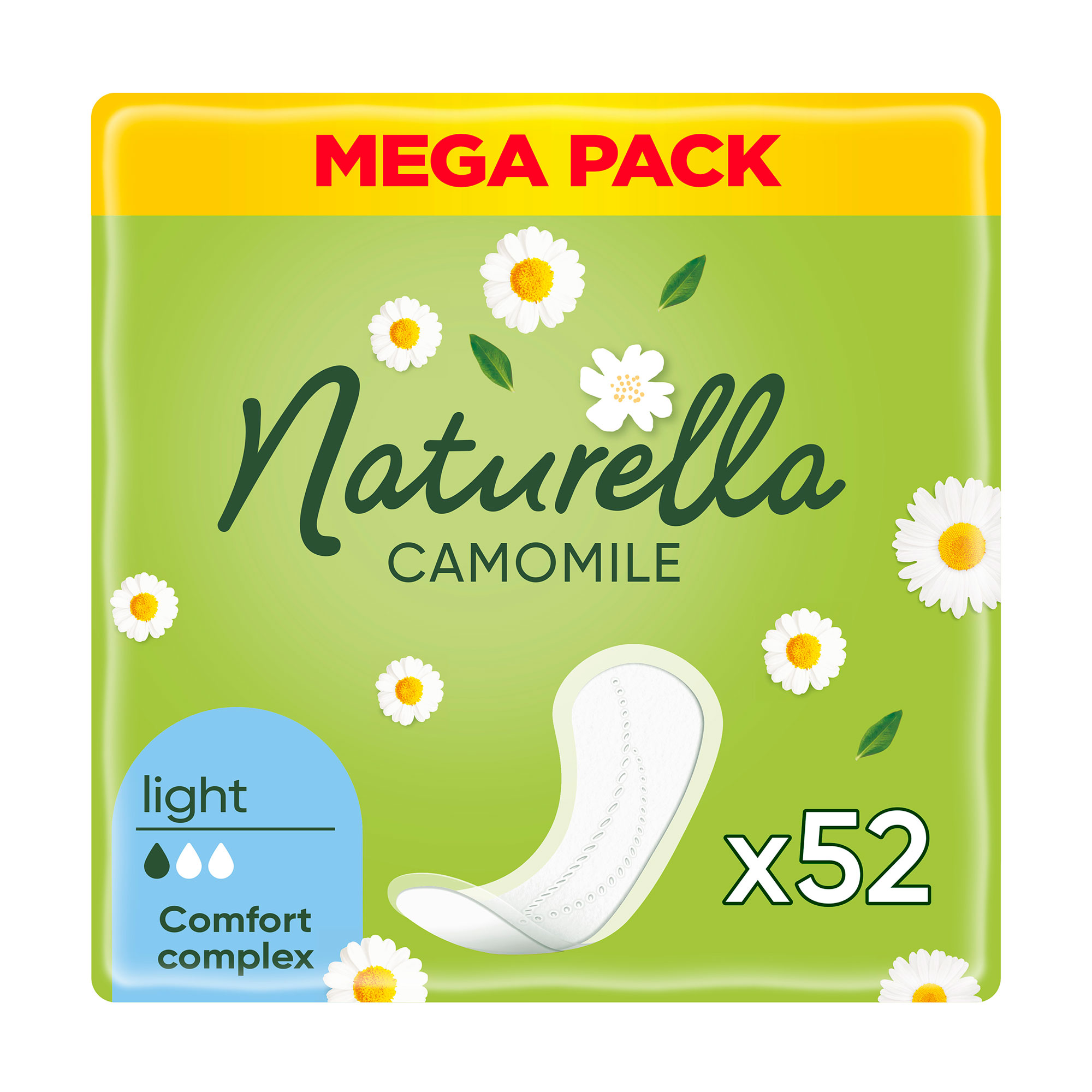 

Уцінка! Щоденні прокладки Naturella Camomile Light, 52 шт