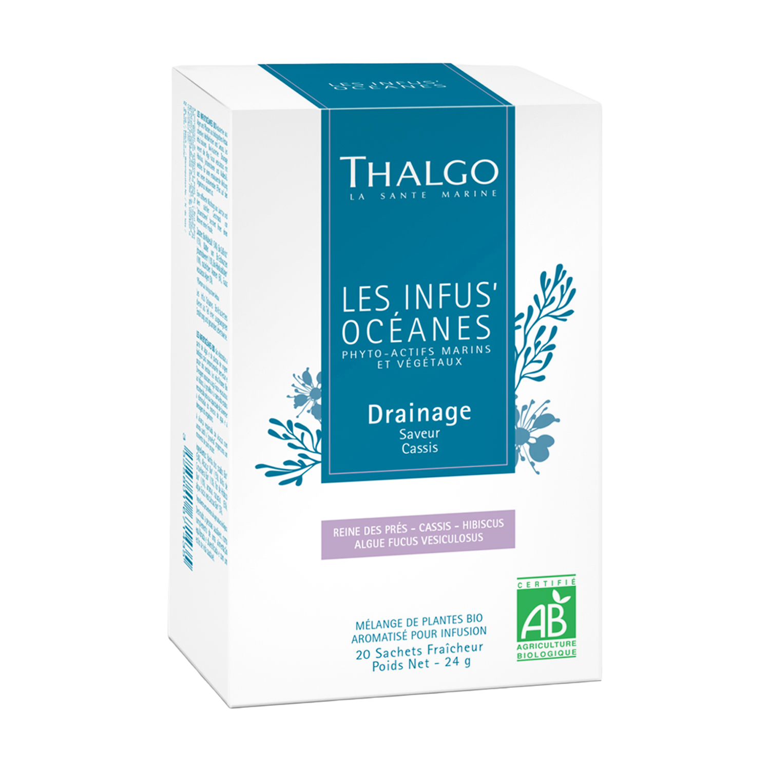 

Трав'яний настій Thalgo Les Infus' Oceanes Draining, 20*1.2 г