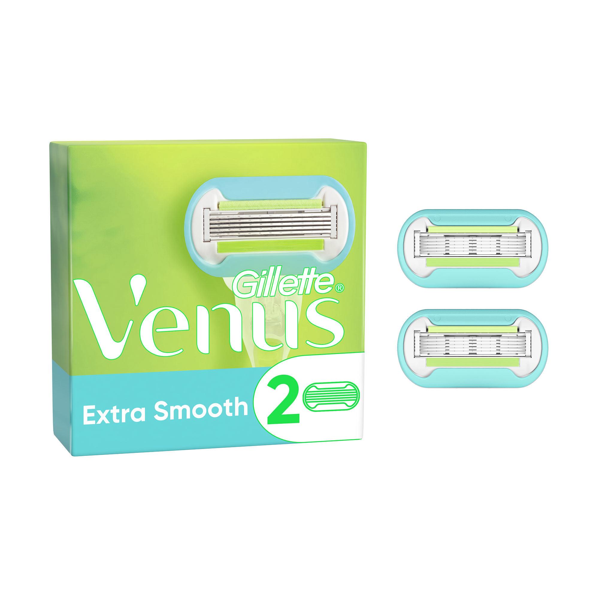 Акція на Змінні картриджі для гоління Gillette Venus Extra Smooth Embrace жіночі, 2 шт від Eva