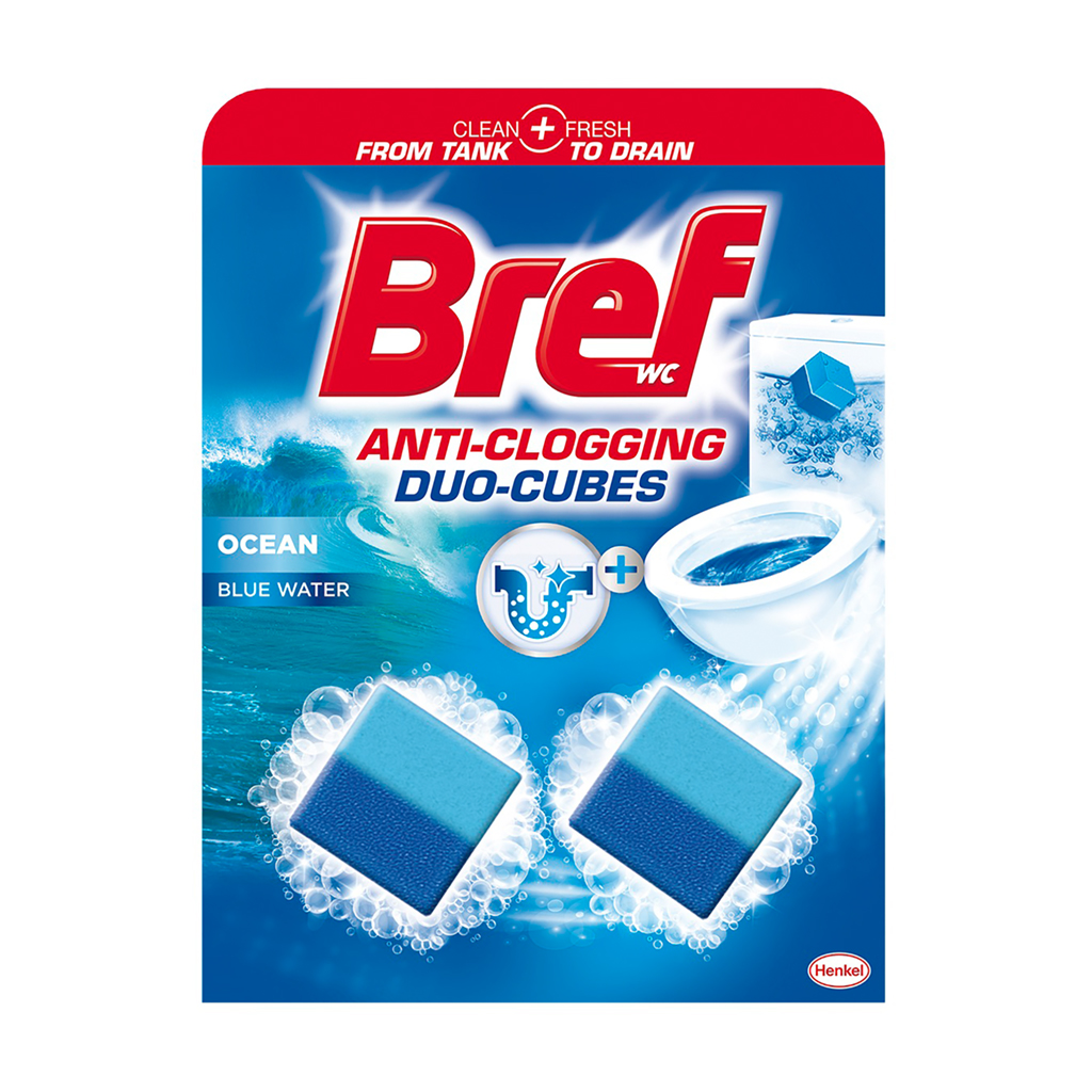 

Уцінка! Очищувальні кубики для зливного бачка Bref Duo-Cubes 2 в 1, 100 г
