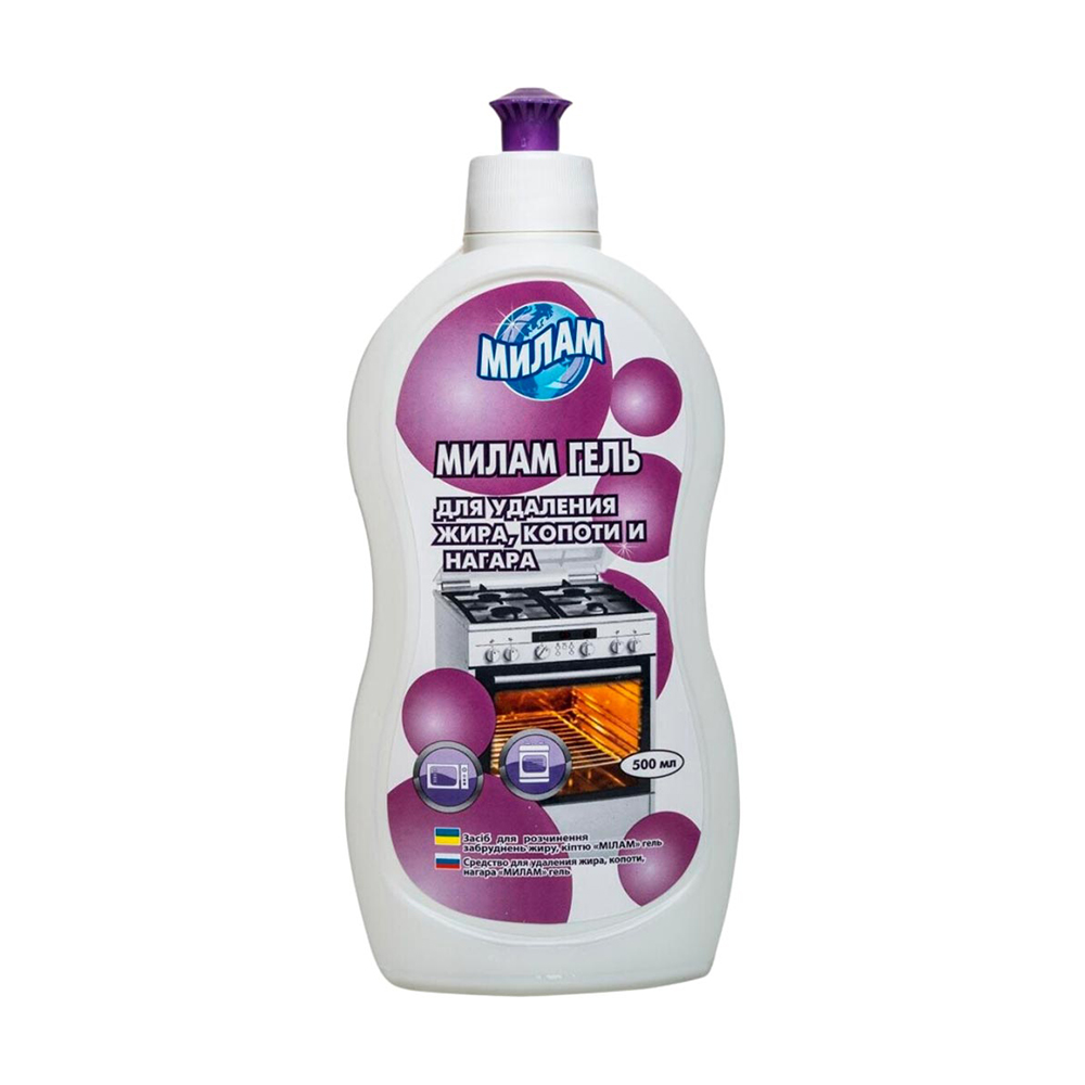 

Уцінка! Гель Милам для видалення жиру, кіптяви та нагару, 500 мл
