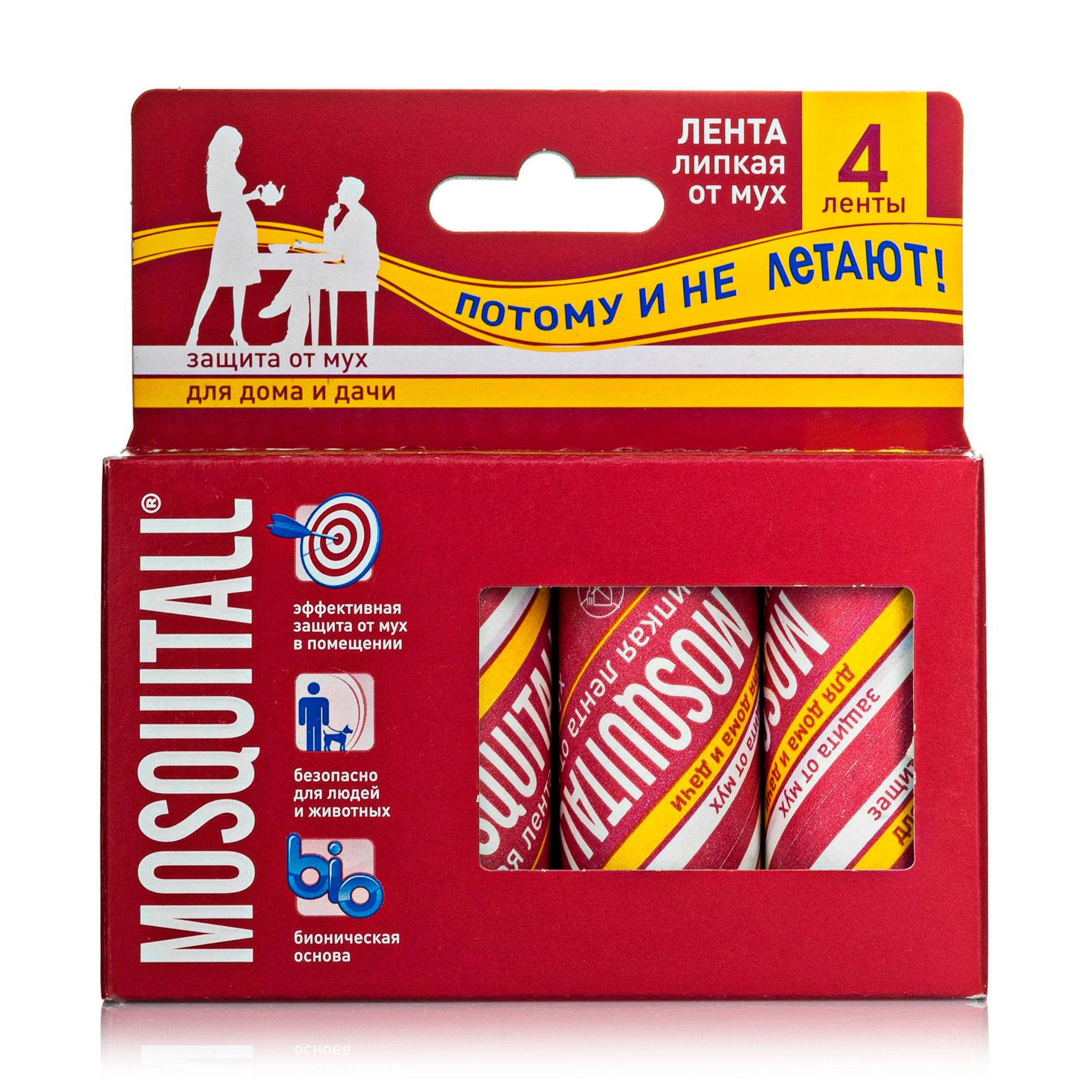 

Липка стрічка від мух MOSQUITALL, 4 шт