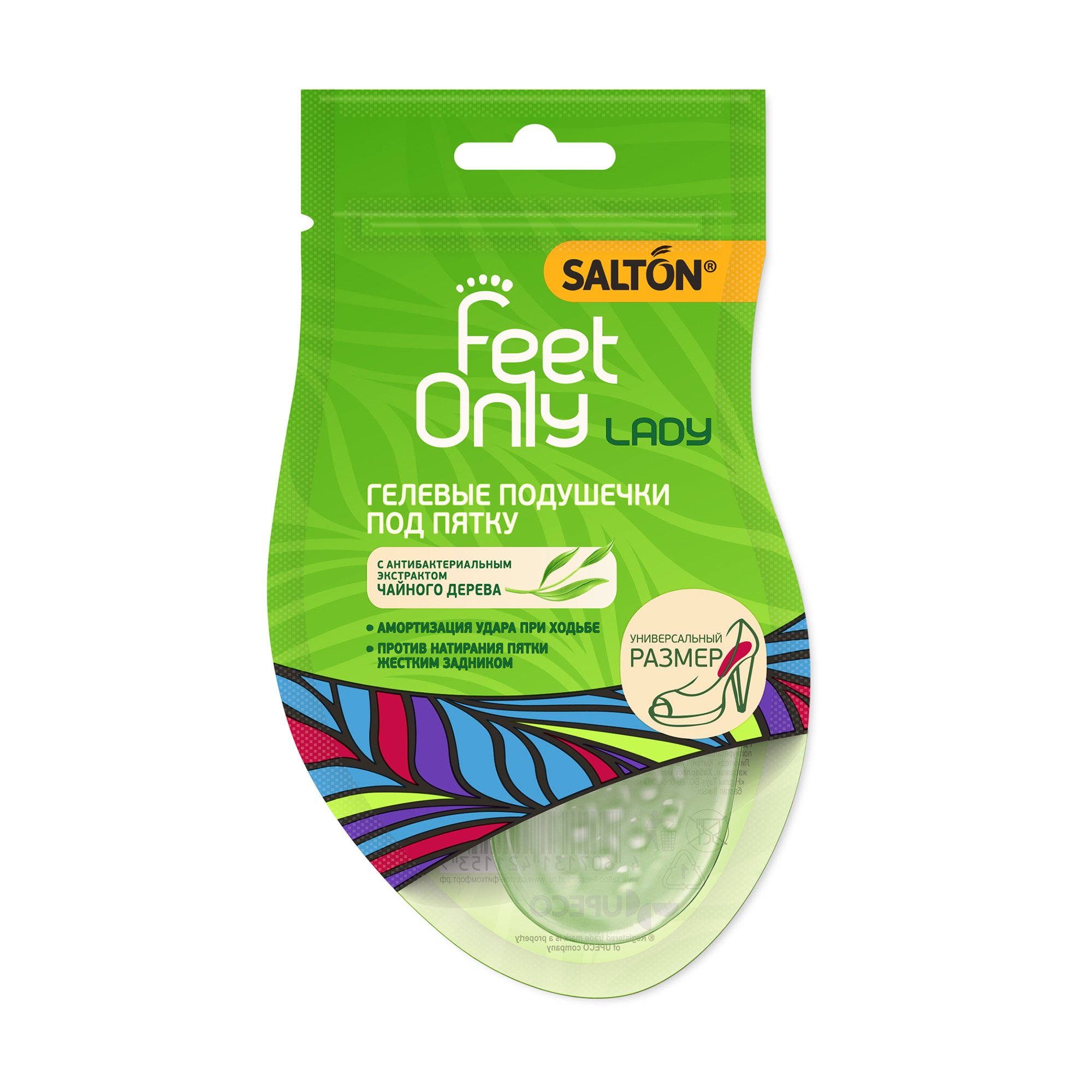 

Гелевi подушечки SALTON Feet Only Lady пiд п'яту, 1 пара