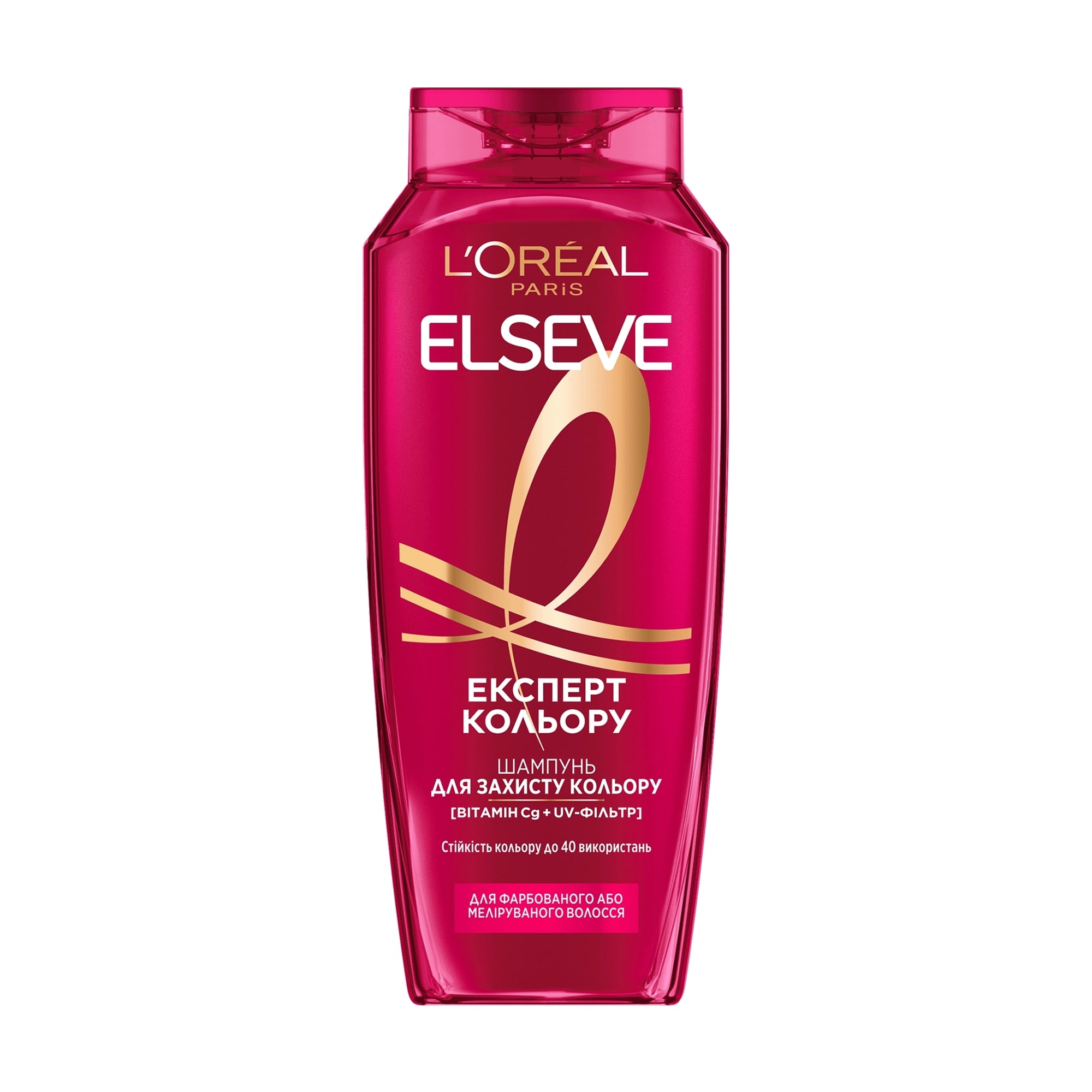 

Шампунь L'Oreal Paris Elseve Експерт кольору, для фарбованого або мелірованого волосся, з екстрактом півонії та UV-фільтром, 400 мл