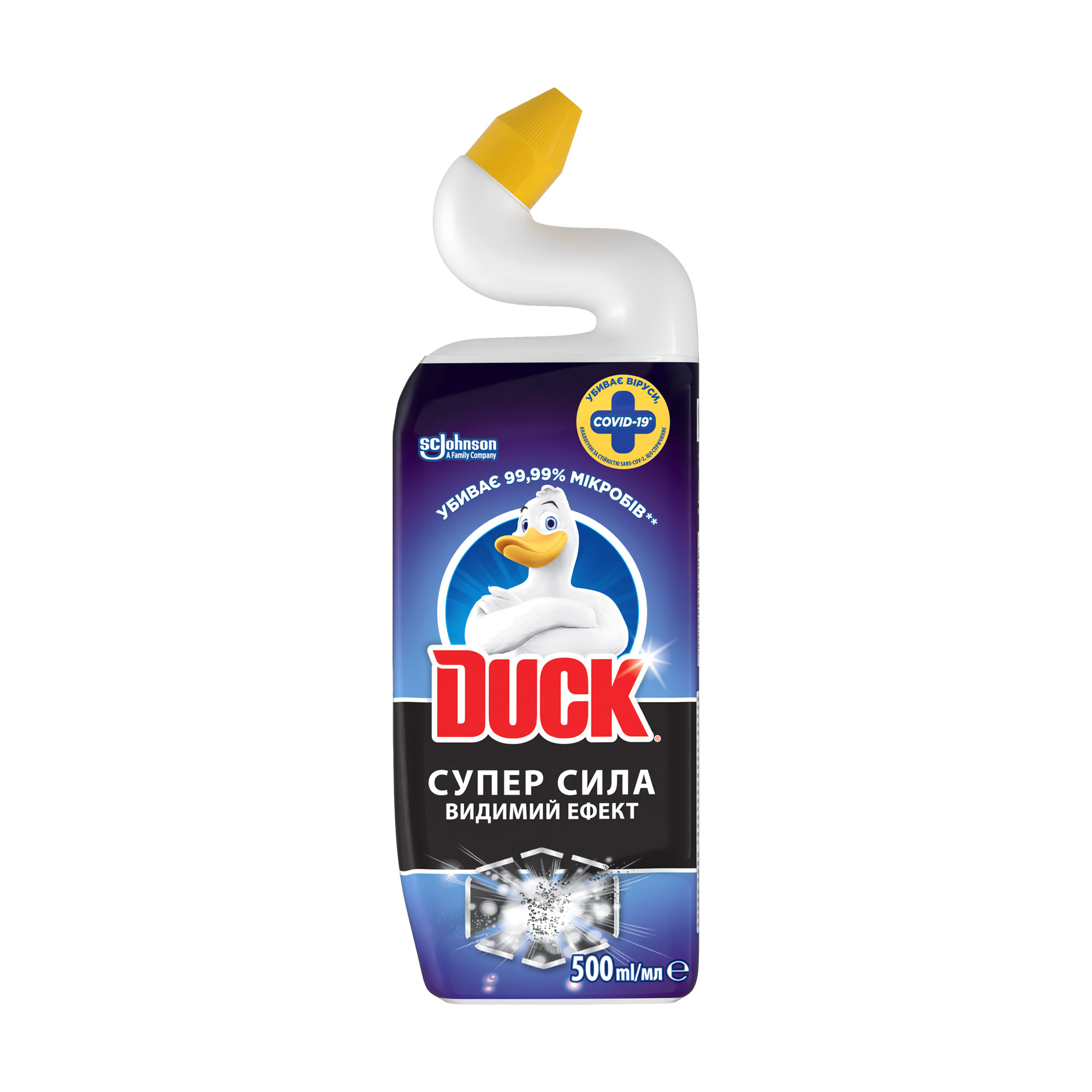 

Очищувальний засіб для унітазу Duck Суперсила, Видимий ефект, 500 мл