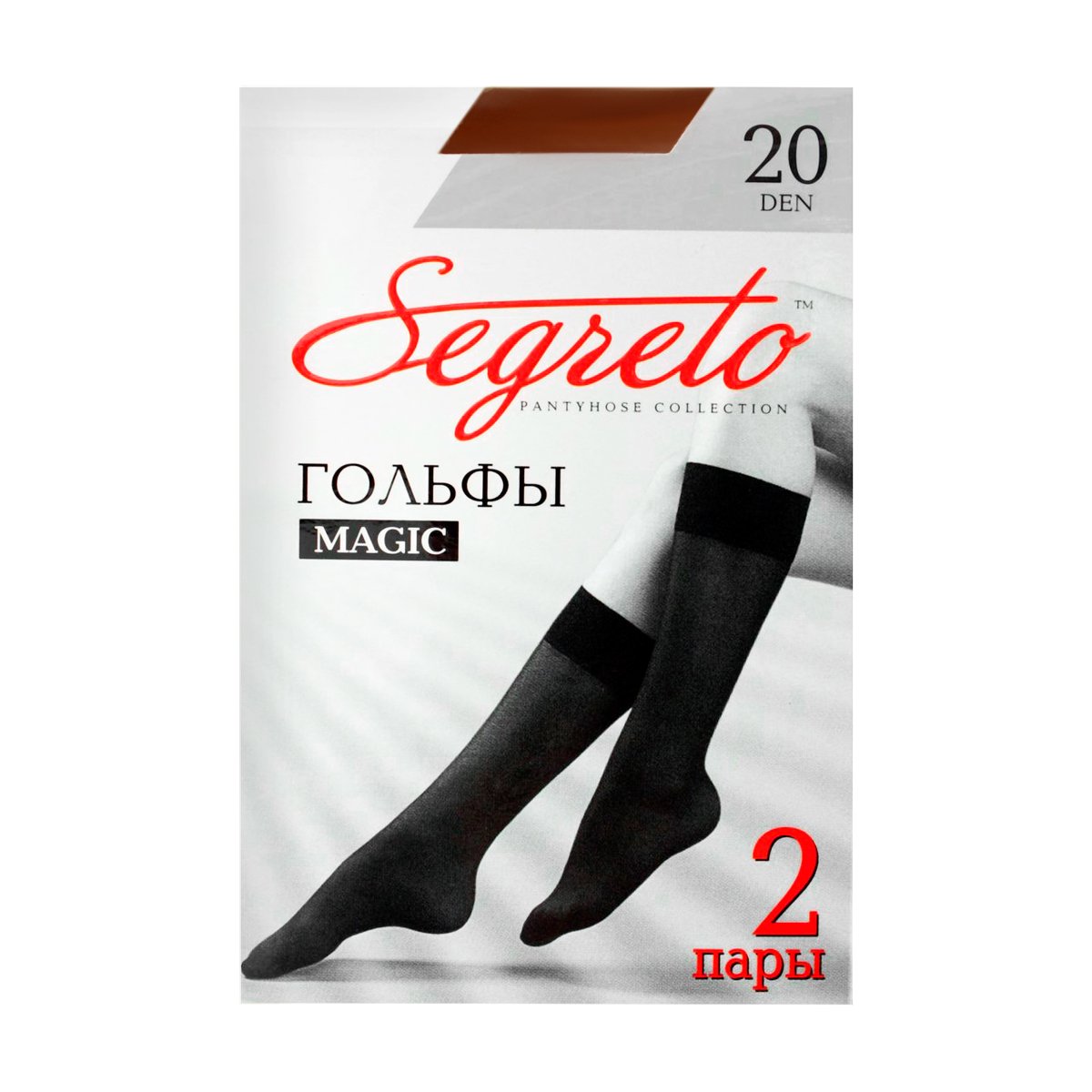 

Напівпанчохи жіночі SEGRETO MAGIC 40 ден бронза р.23-25
