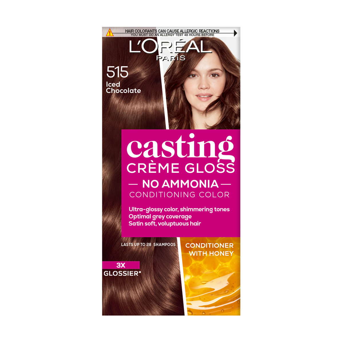 

Уцінка! Безаміачна фарба для волосся L'Oreal Paris Casting Creme Gloss 515 Морозний шоколад, 180 мл