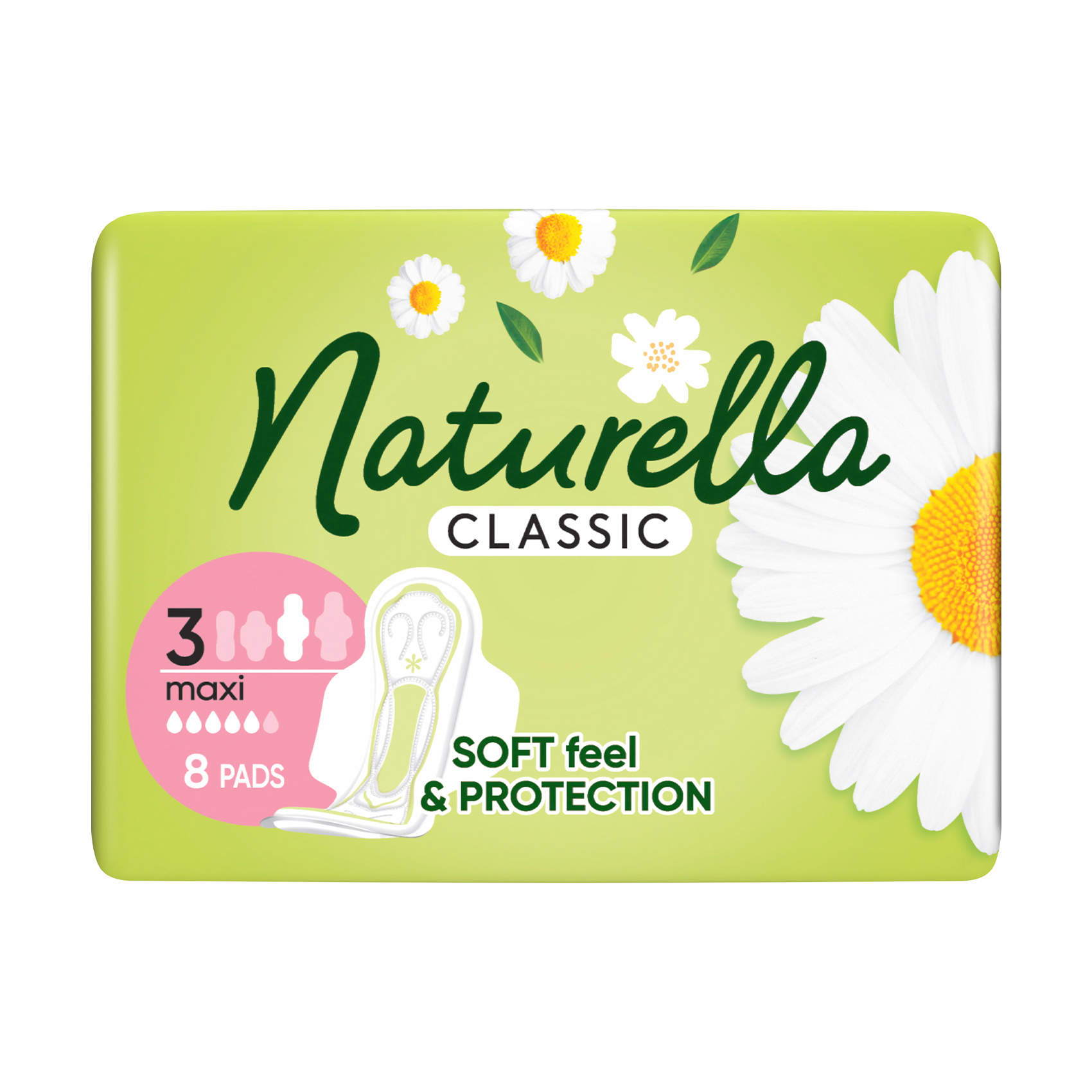 

Гігієнічні прокладки NATURELLA Classic Maxi, 8 шт