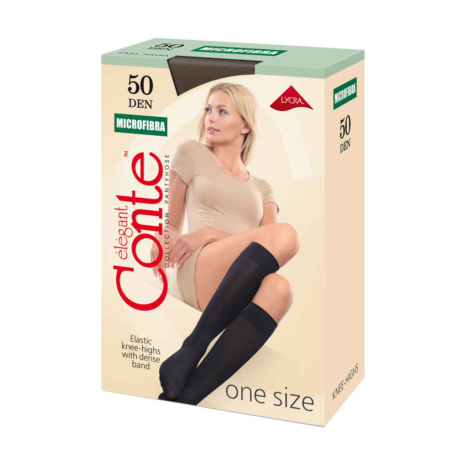 

Гольфи жіночі Conte elegant Microfibra 50 DEN, Bronz, розмір 23-25, 1 пара