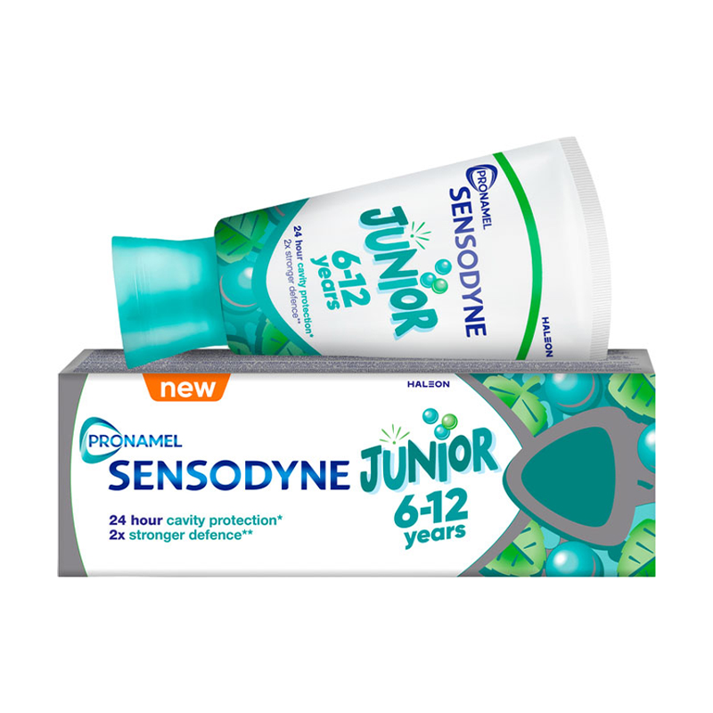 

Дитяча зубна паста Sensodyne Пронамель Junior Смак м’ятної жуйки для дітей 6-12 років, 50 мл