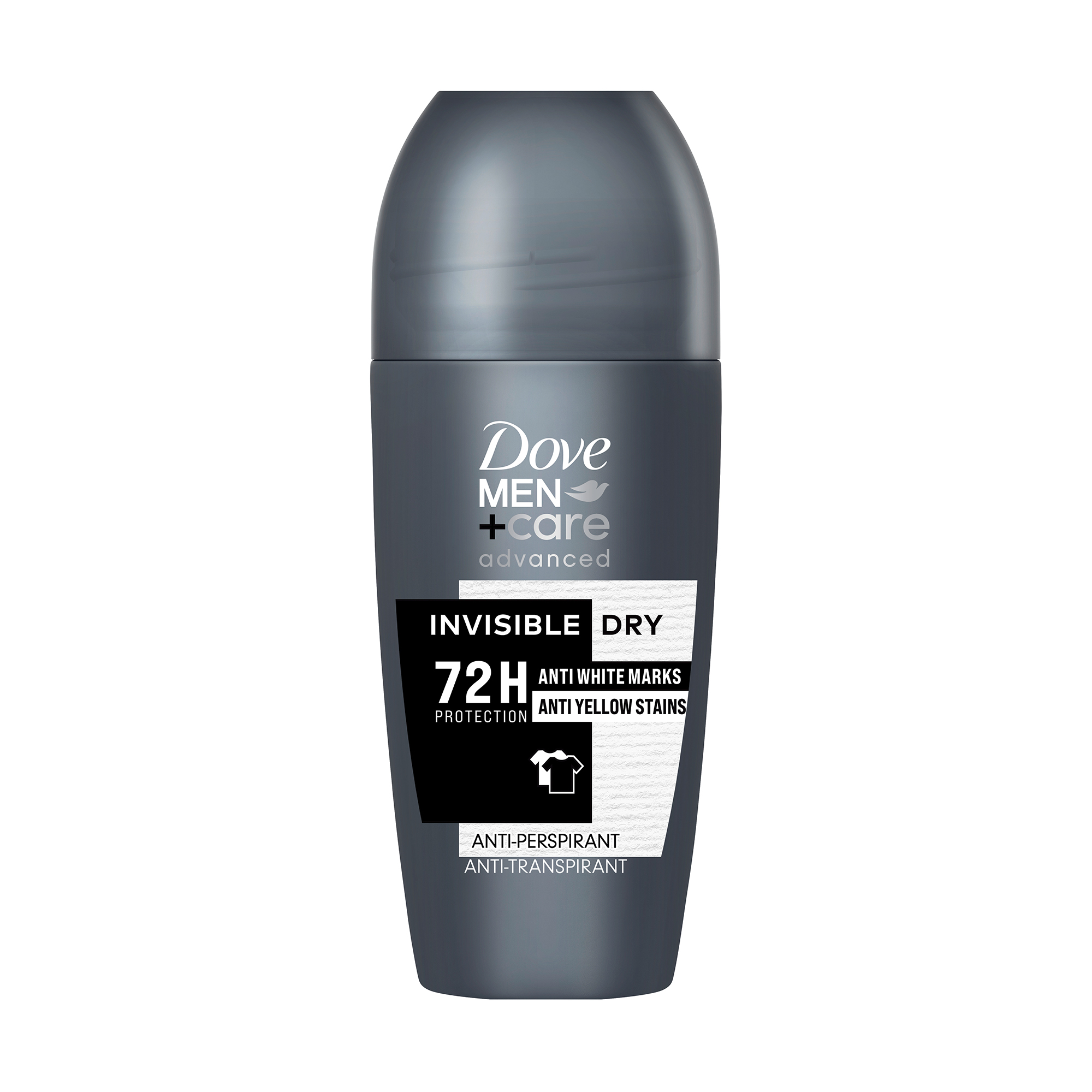 Кульковий антиперспірант Dove Men+ Care Invisible Dry Екстразахист без білих слідів 72H, чоловічий, 50 мл