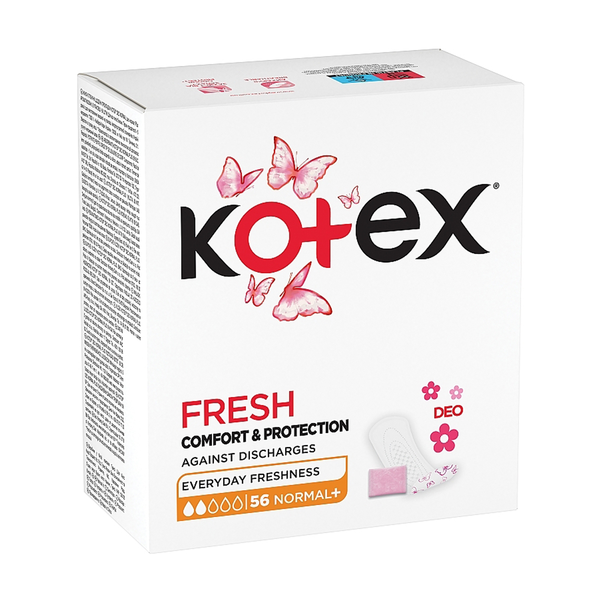 

Уцінка! Щоденні прокладки Kotex Deo Normal Plus, 56 шт