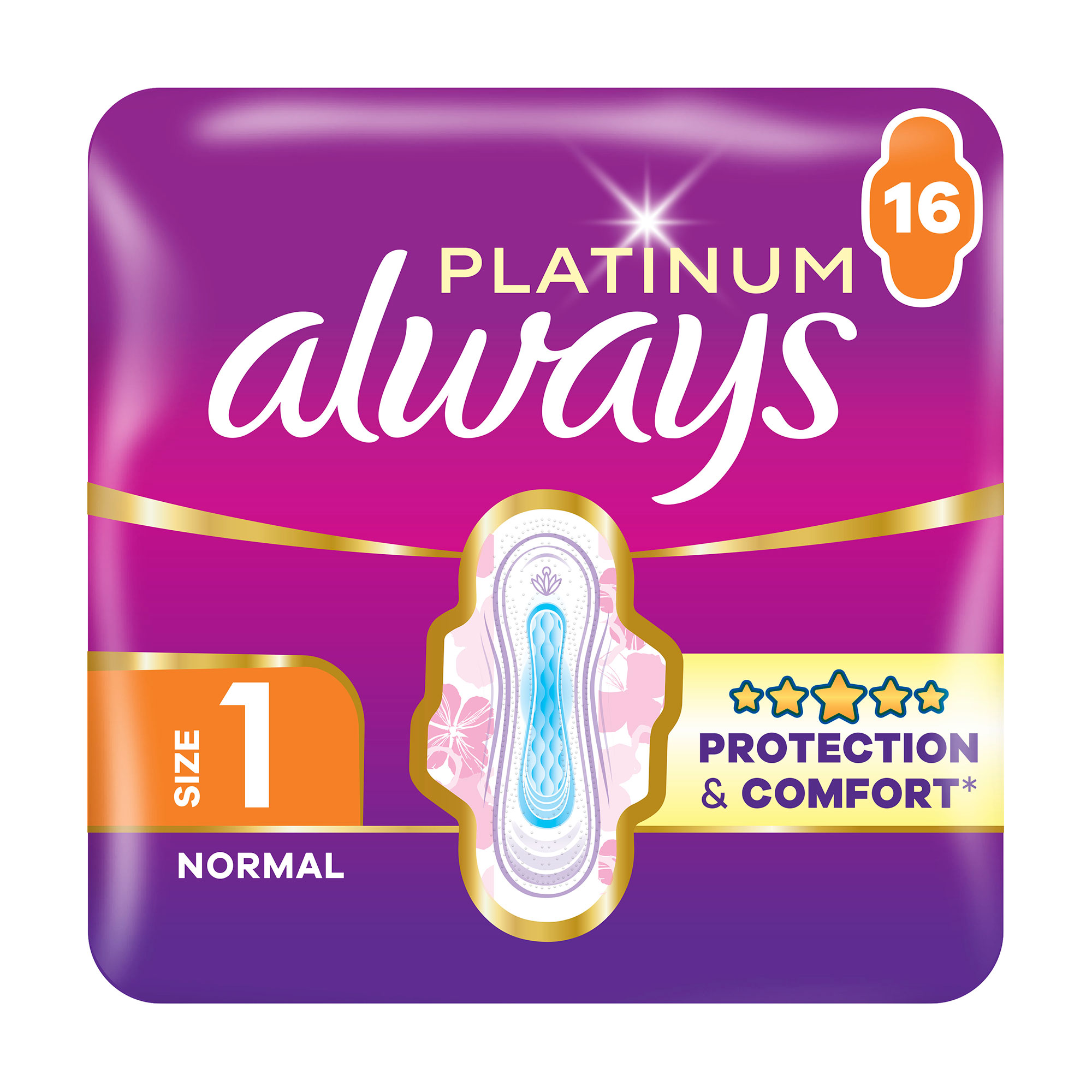 Гігієнічні прокладки Always Platinum Normal розмір 1, 16 шт