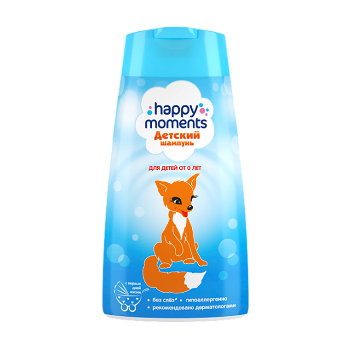 

Дитячий шампунь Happy moments гіпоалергенний, від 0 міс, 240 мл