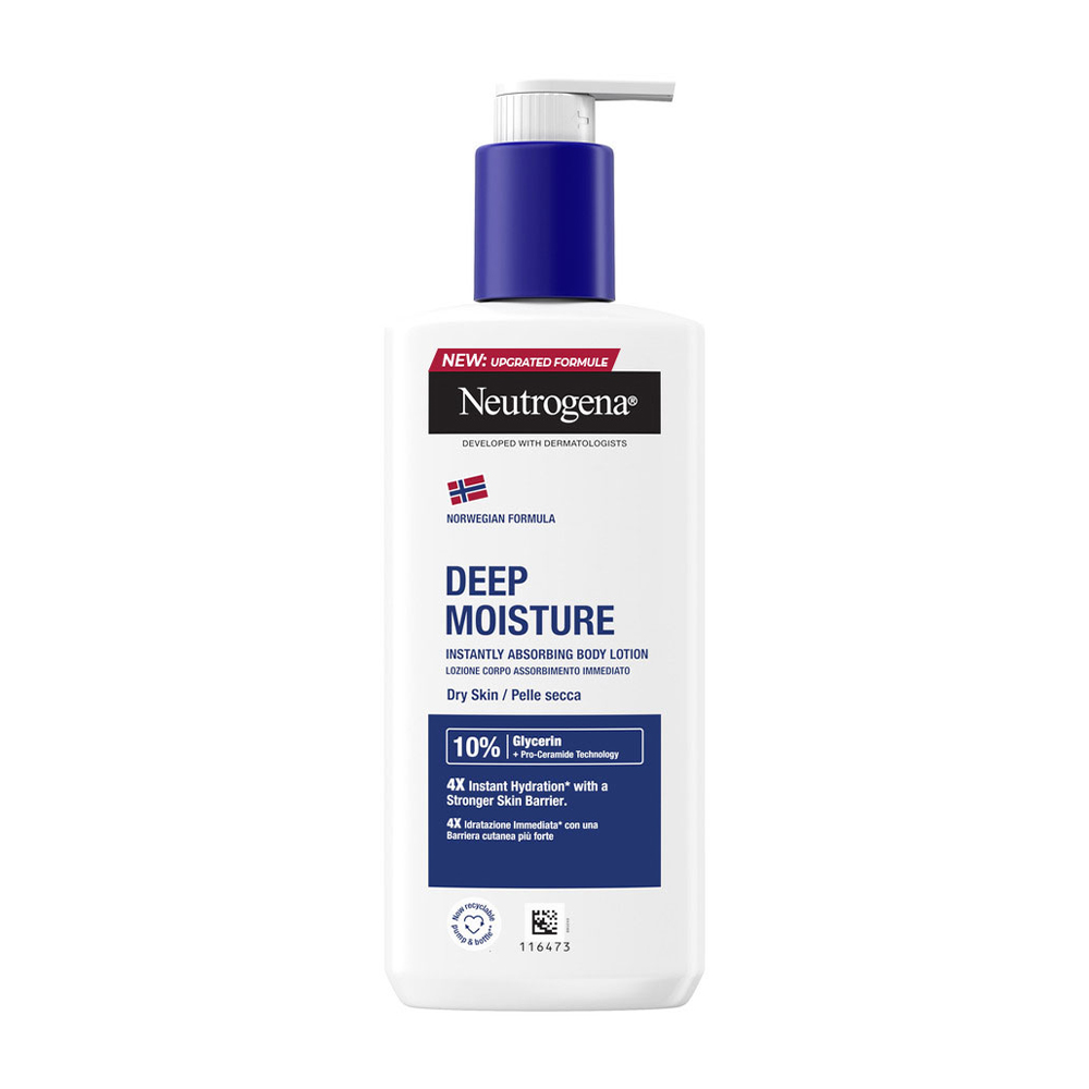 

Лосьйон для тіла Neutrogena Norwegian Formula Deep Moisture Body Lotion Глибоке зволоження, для сухої шкіри, 250 мл