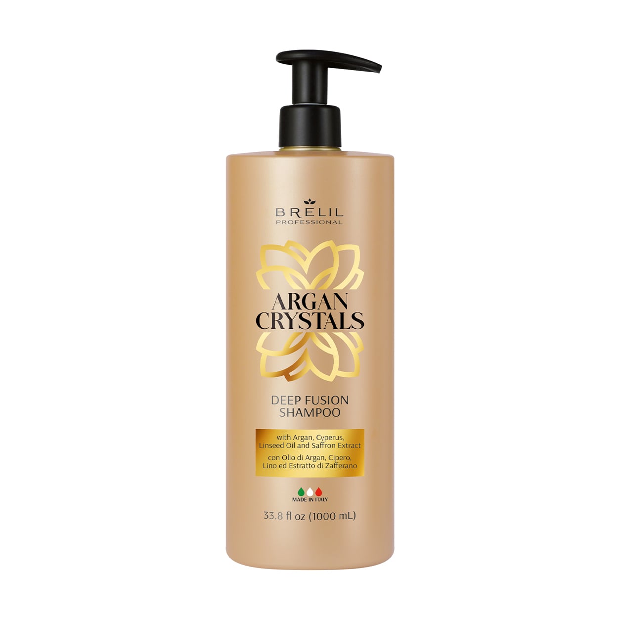 Шампунь для волосся Brelil Argan Crystals Deep Fusion Shampoo з аргановою олією, 1 л