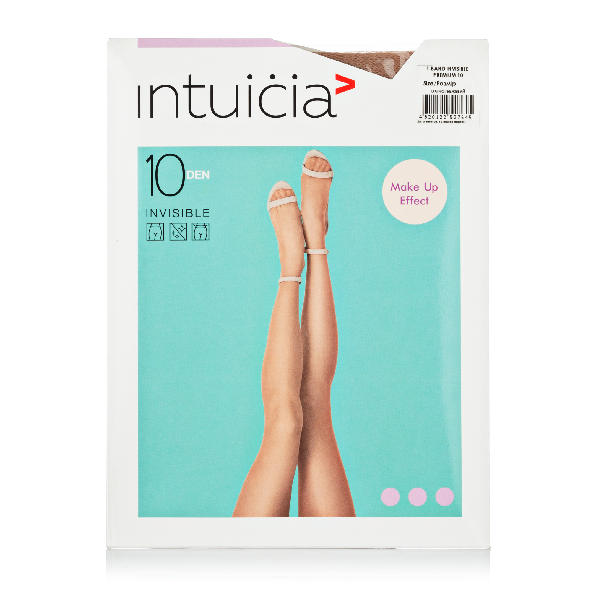 

Колготки жіночі Intuicia T-BAND INVISIBLE PREMIUM 10 ДЕН бежевий 2 р.