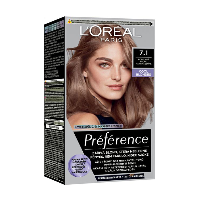 

Стійка фарба для волосся L'Oreal Paris Preference 7.1, 174 мл