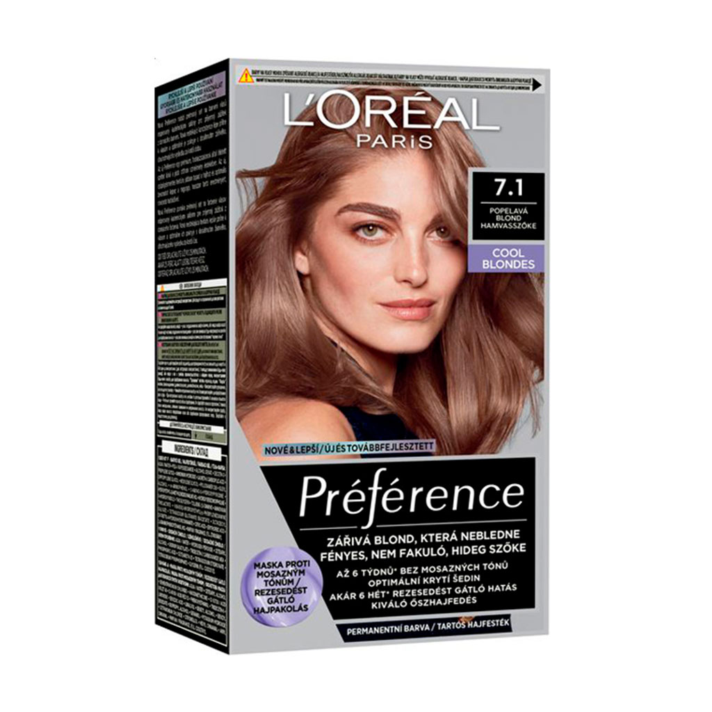 Стійка фарба для волосся L'Oreal Paris Preference 7.1, 174 мл