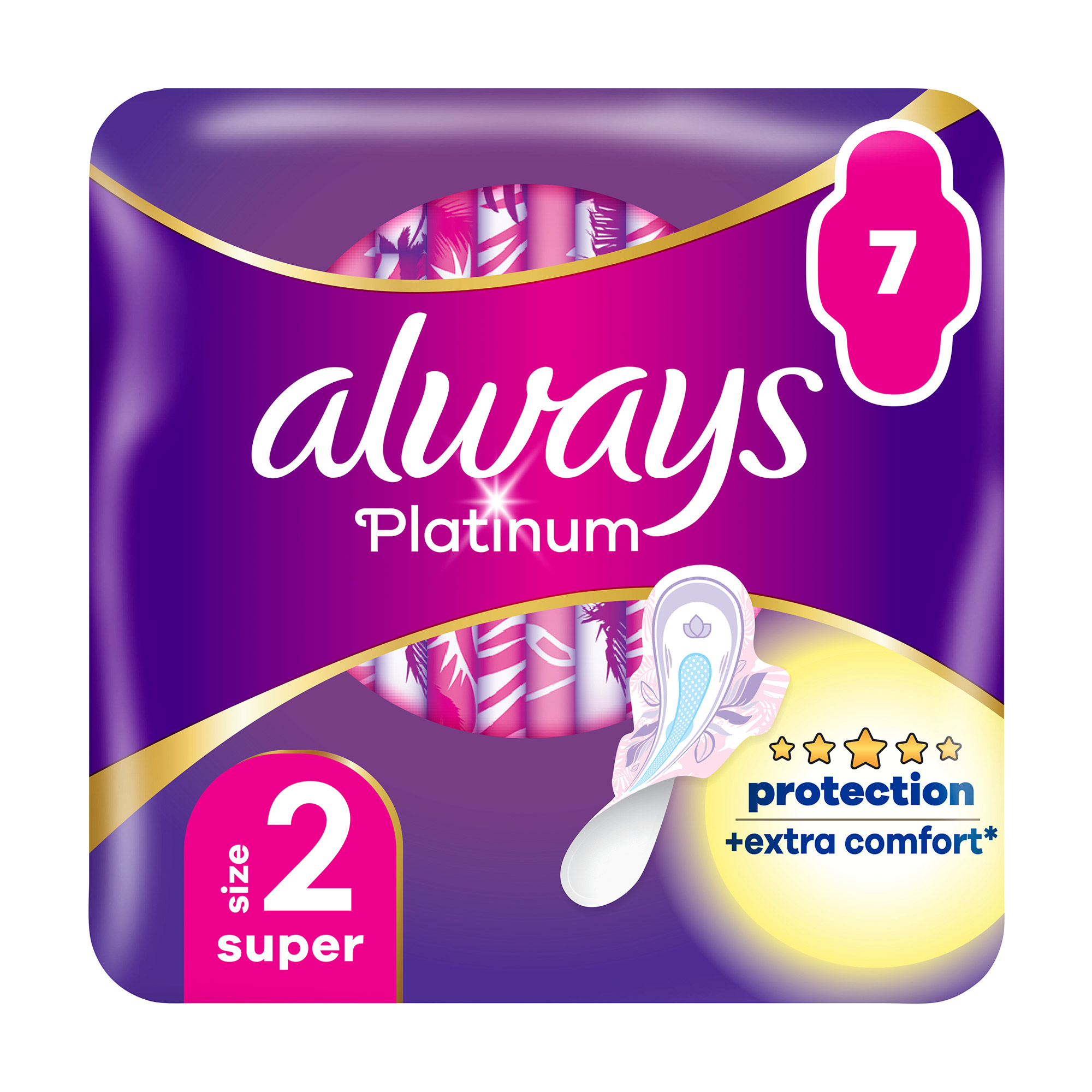 

Гігієнічні прокладки Always Platinum Super розмір 2, 7 шт