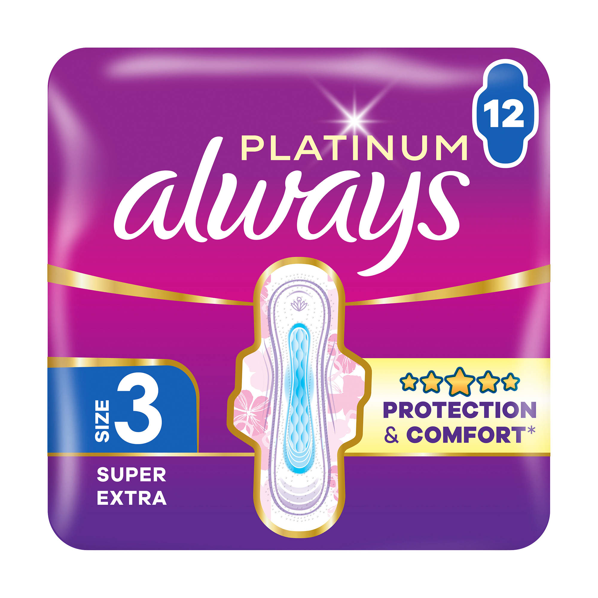 

Гігієнічні прокладки Always Platinum Super Extra розмір 3, 12 шт