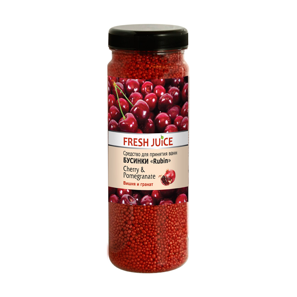 

Засіб для прийняття ванн Fresh Juice Бусинки Rubin Вишня та гранат, 450 г
