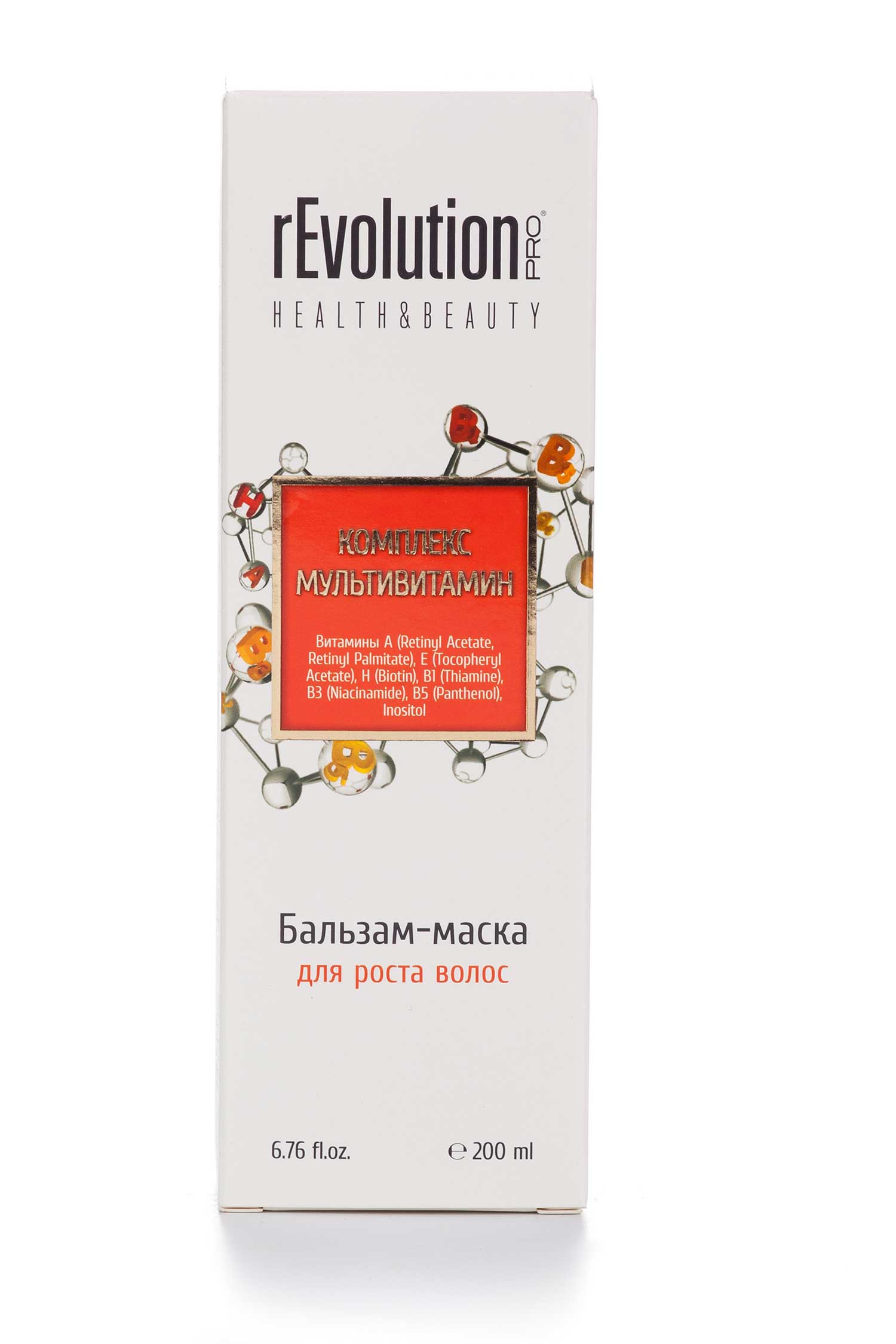 

Бальзам-маска rEvolution PRO Haelth & Beauty Комплекс мультивітамін, для росту волосся, 200 мл