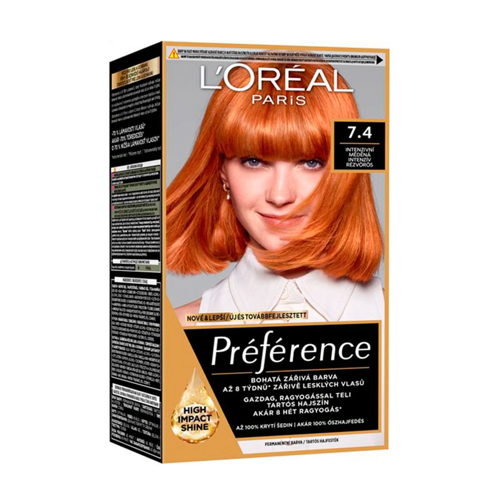 

Стійка фарба для волосся L'Oreal Paris Preference 7.4, 174 мл