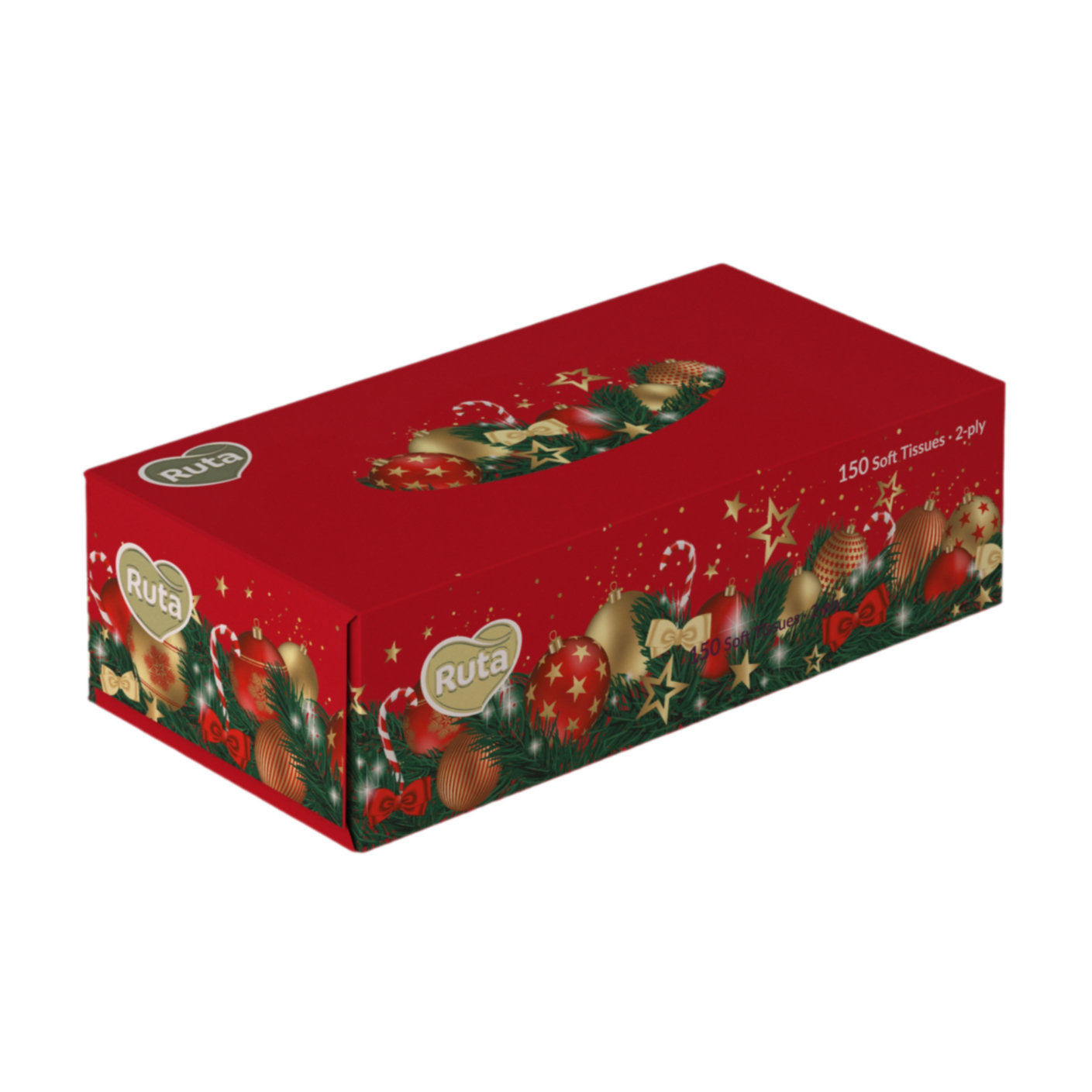 

Серветки косметичні Ruta 2-шарові, білі, 150 шт