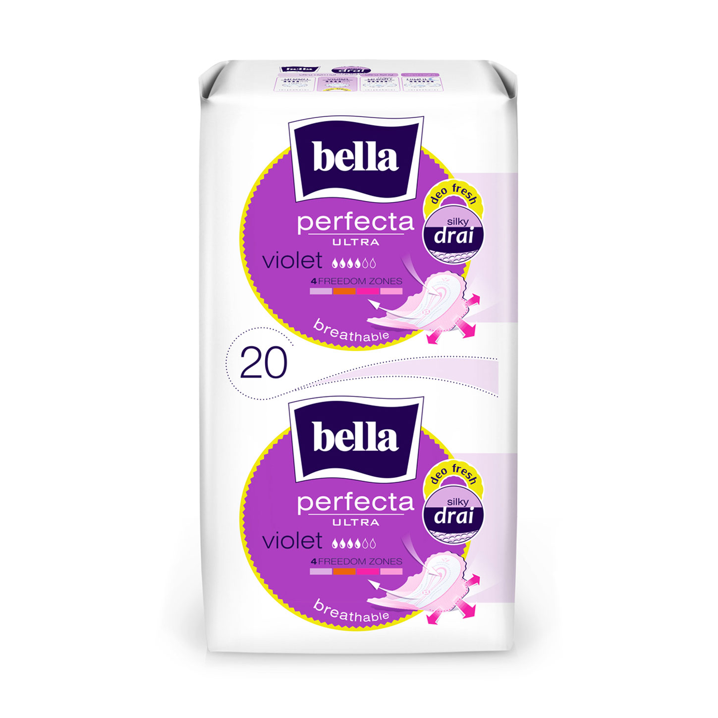 

Прокладки для критичних днів Bella Perfecta Ultra Violet Deo Fresh, 20 шт