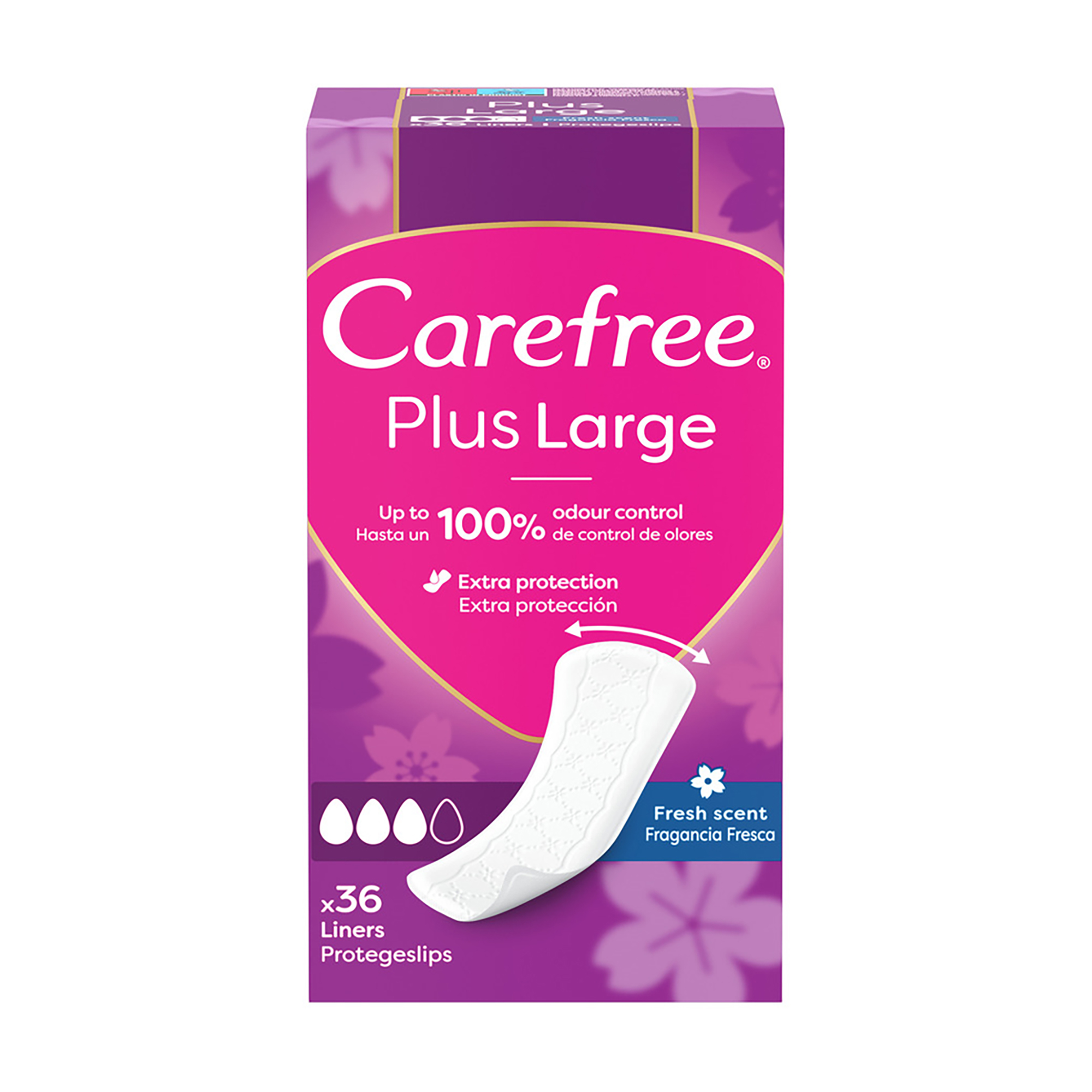 

Уцінка! Щоденні прокладки Carefree Plus Large Fresh, 36 шт