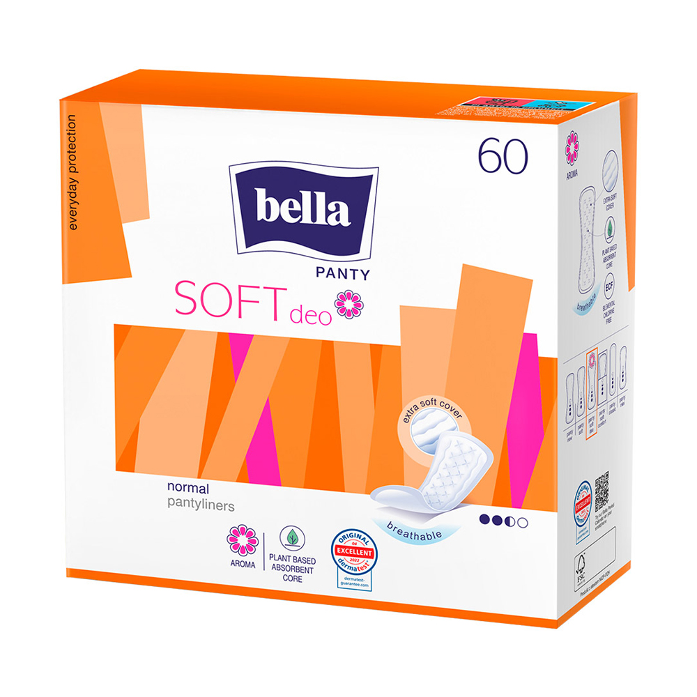 

Уцінка! Щоденні прокладки Bella Panty Soft Deo, 60 шт