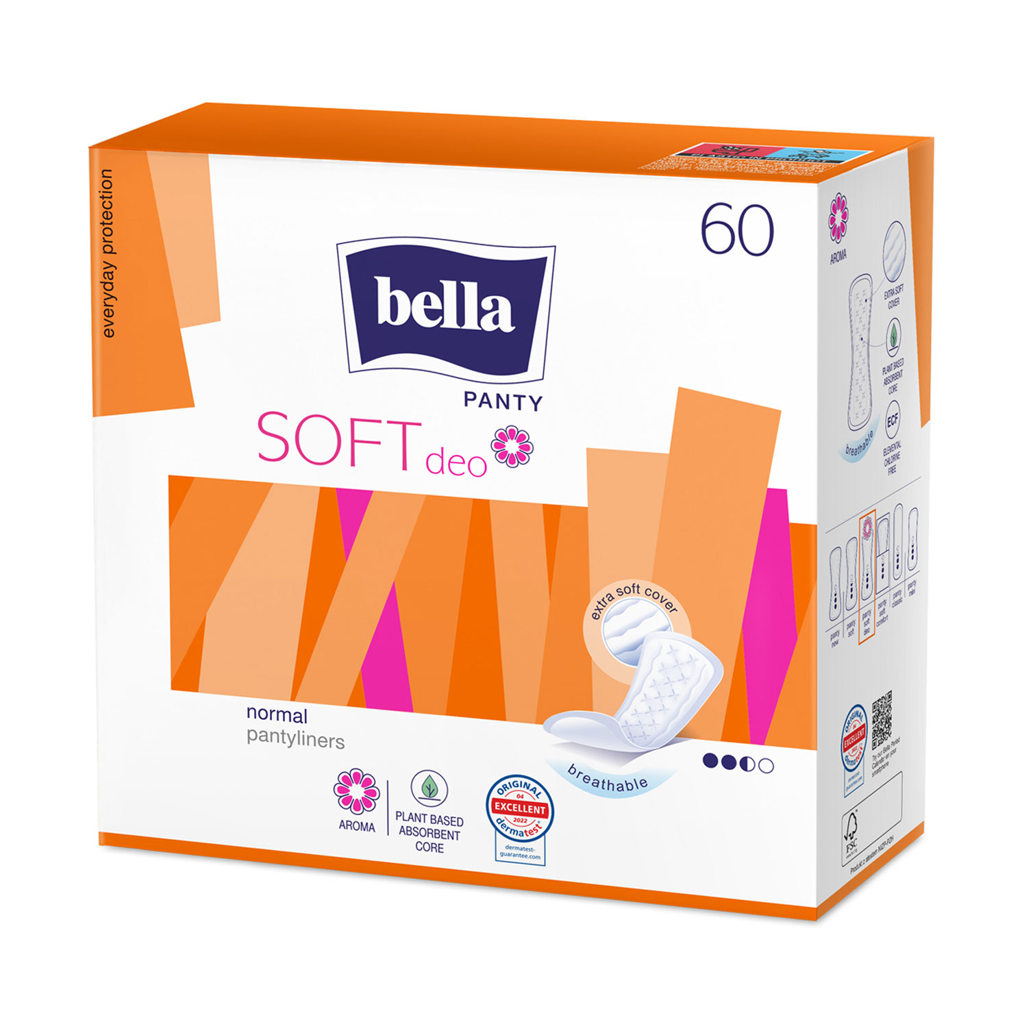 

Щоденні прокладки Bella Panty Soft Deo Fresh, 60 шт