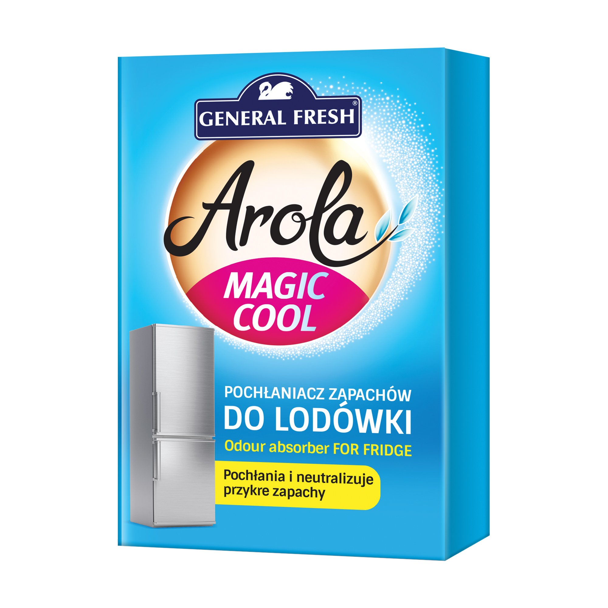 

Засіб для поглинання запахів в холодильник Magic Cool General Fresh, 30 г