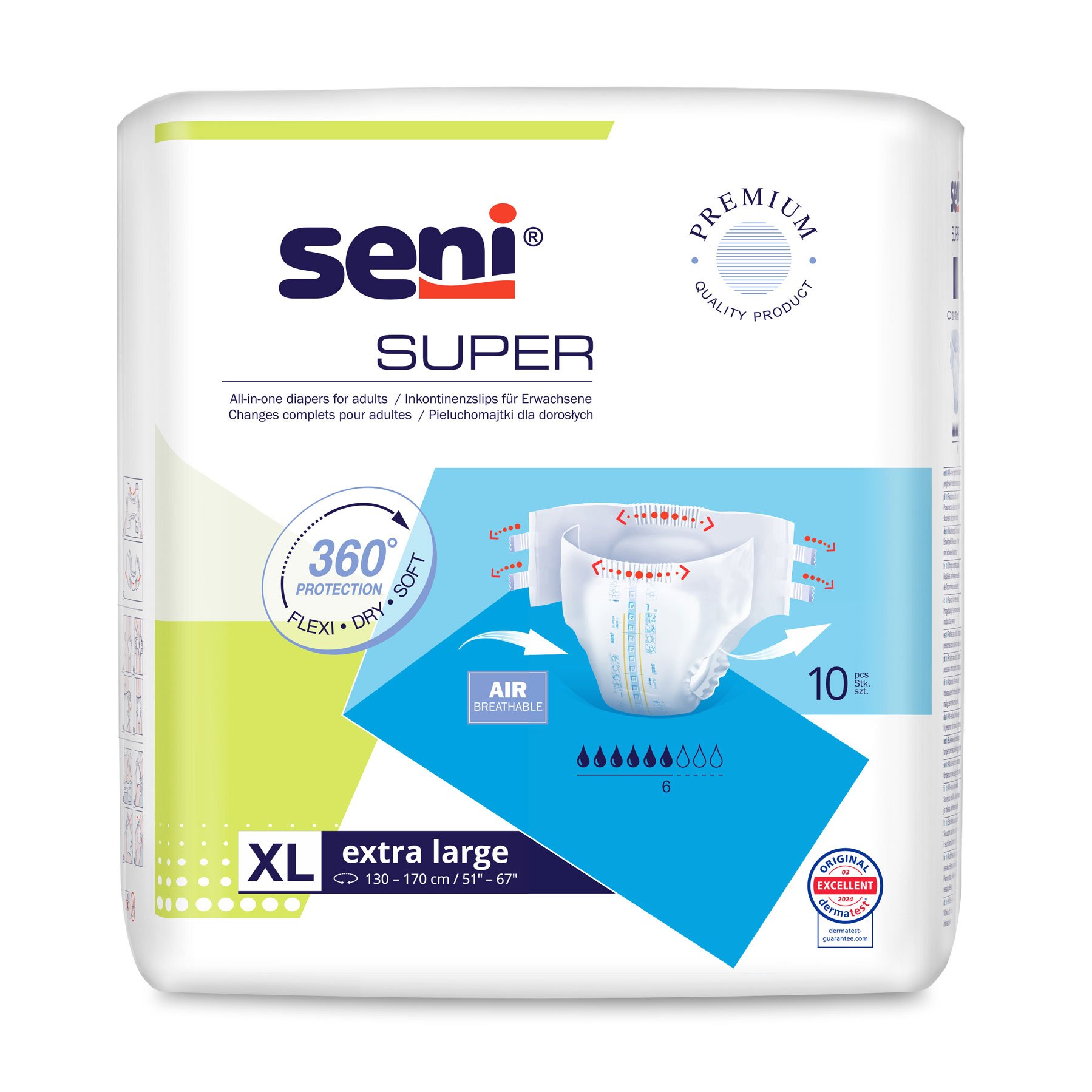 

Підгузки для дорослих Seni Super Extra Large, 10 шт